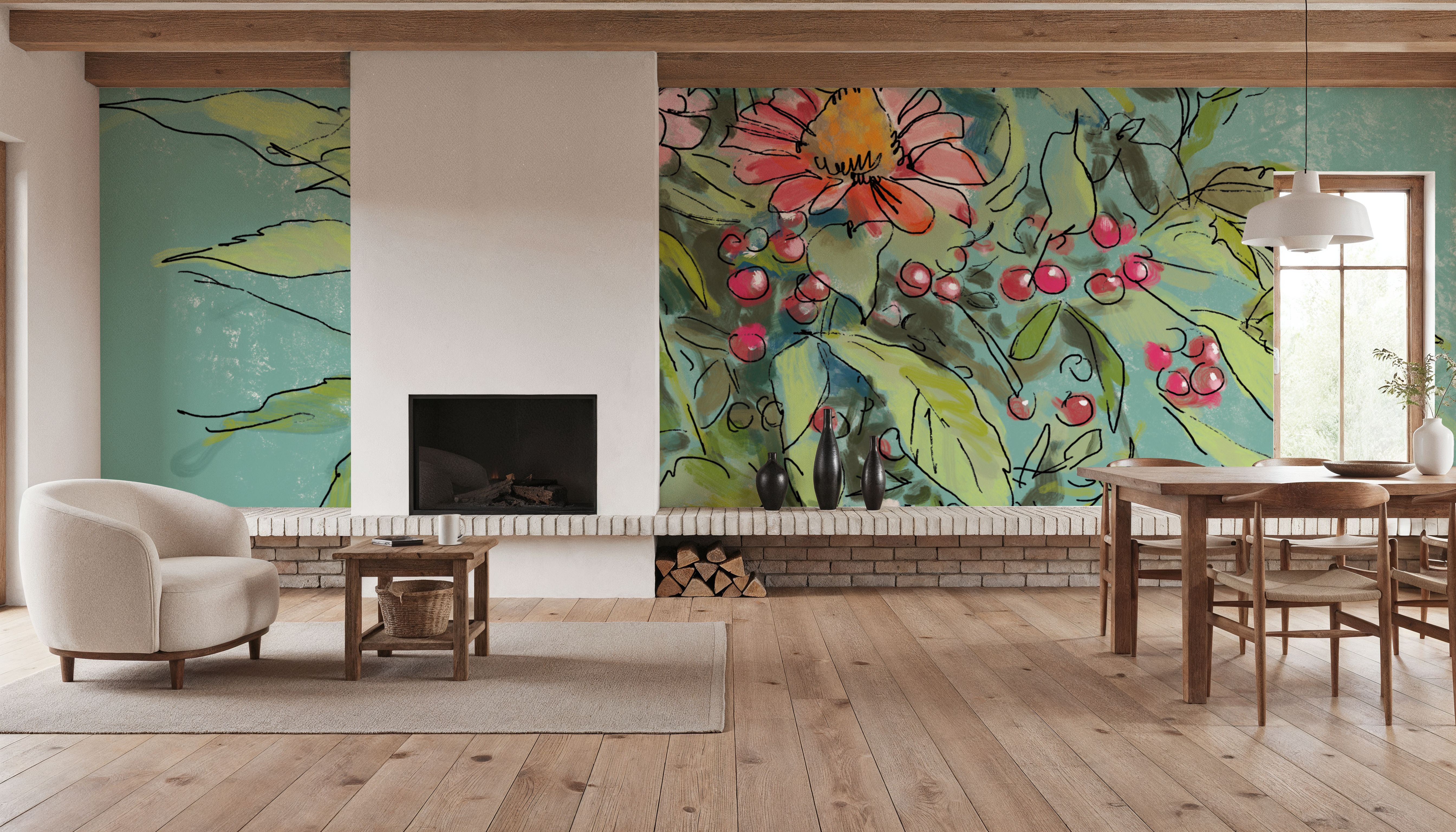 Zinnias in Glass Jar