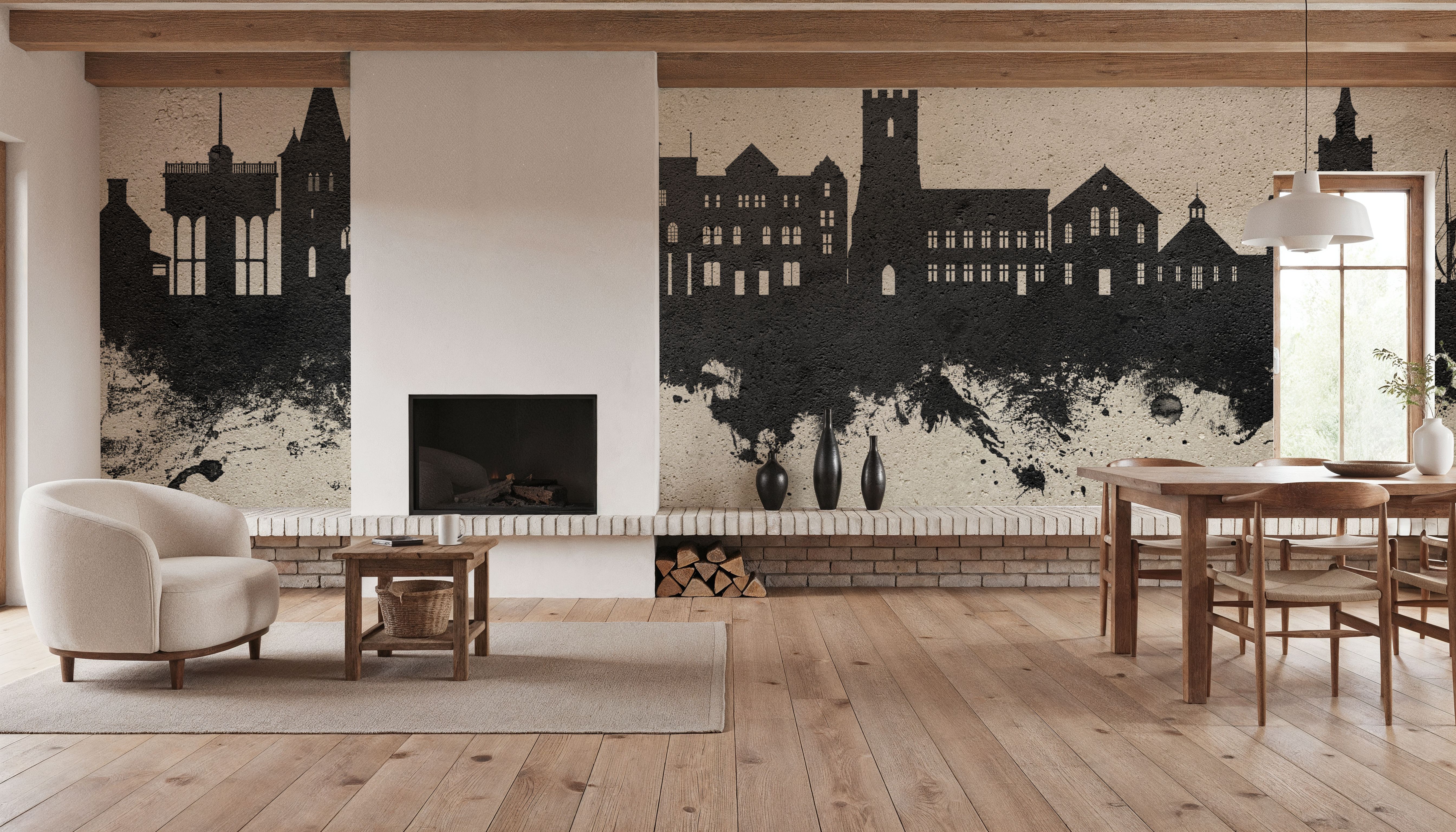 Maldon England Skyline Concrete, Carte da parati