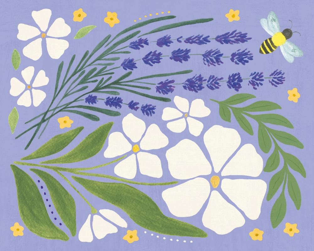 Lavender Garden III Purple