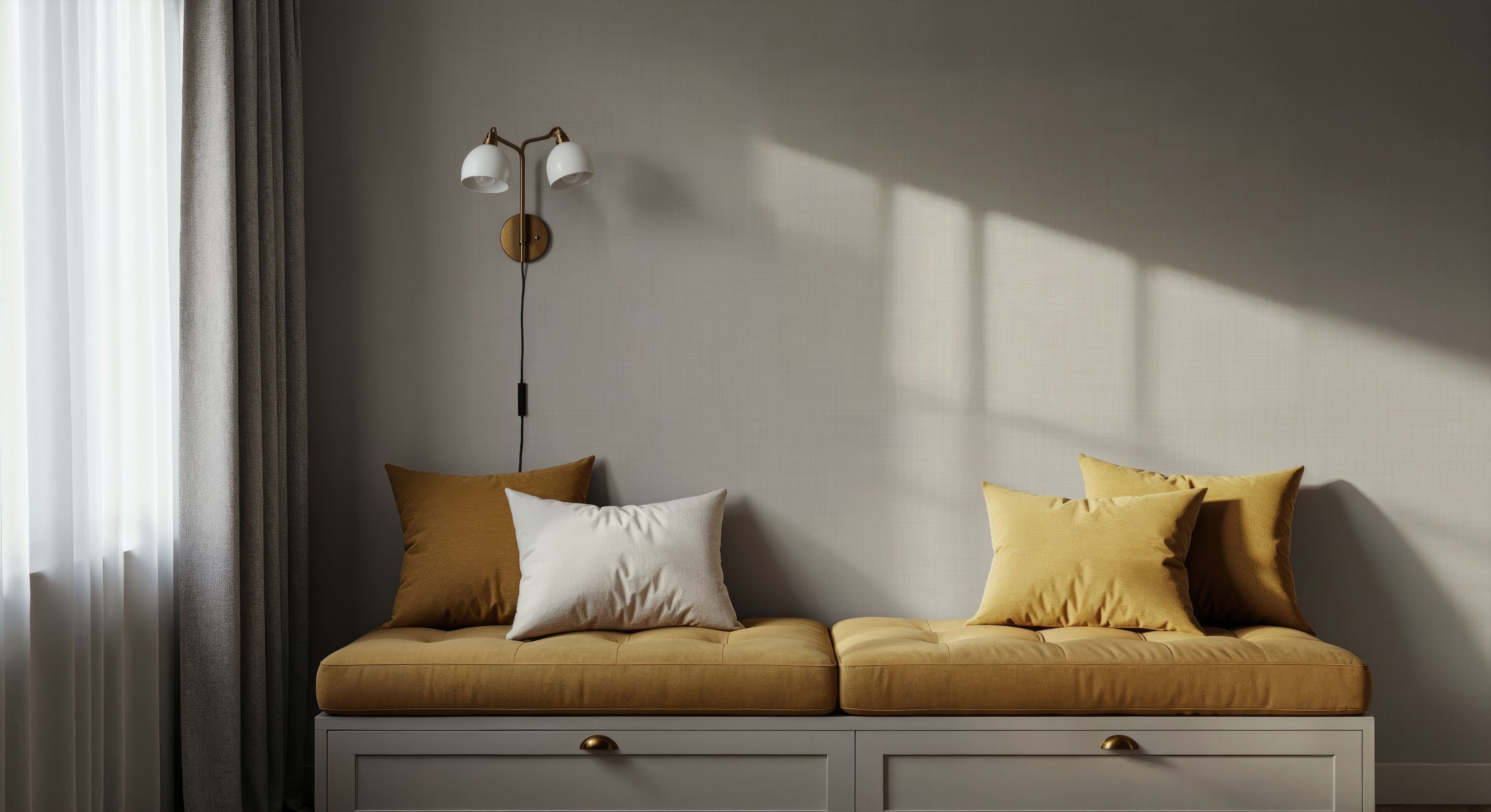Mottled Linen Effect, Ivory