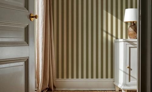 Ticking Awning Stripes, Khaki