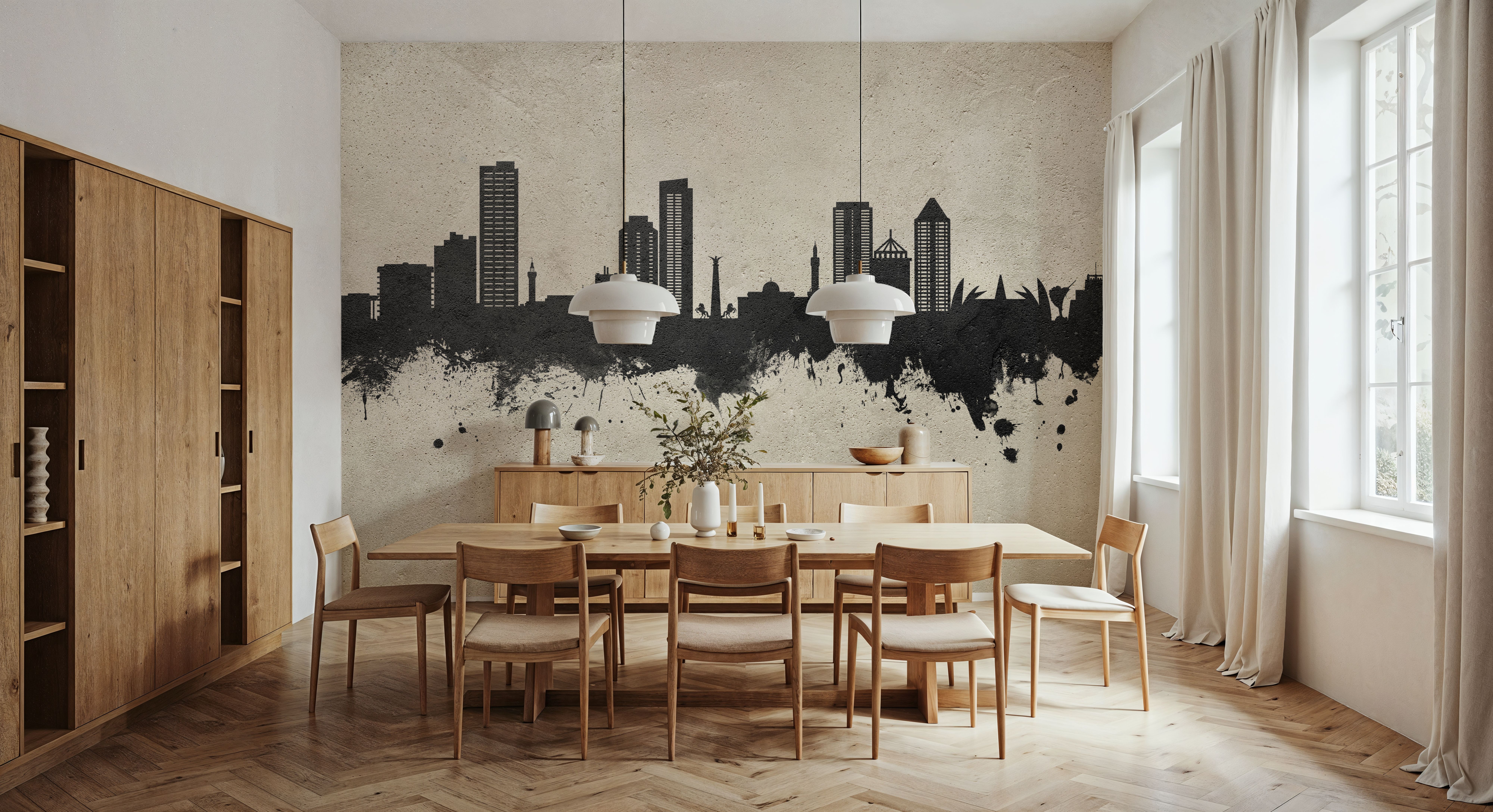 Umm Al Quwain Skyline Concrete, Wallpaper