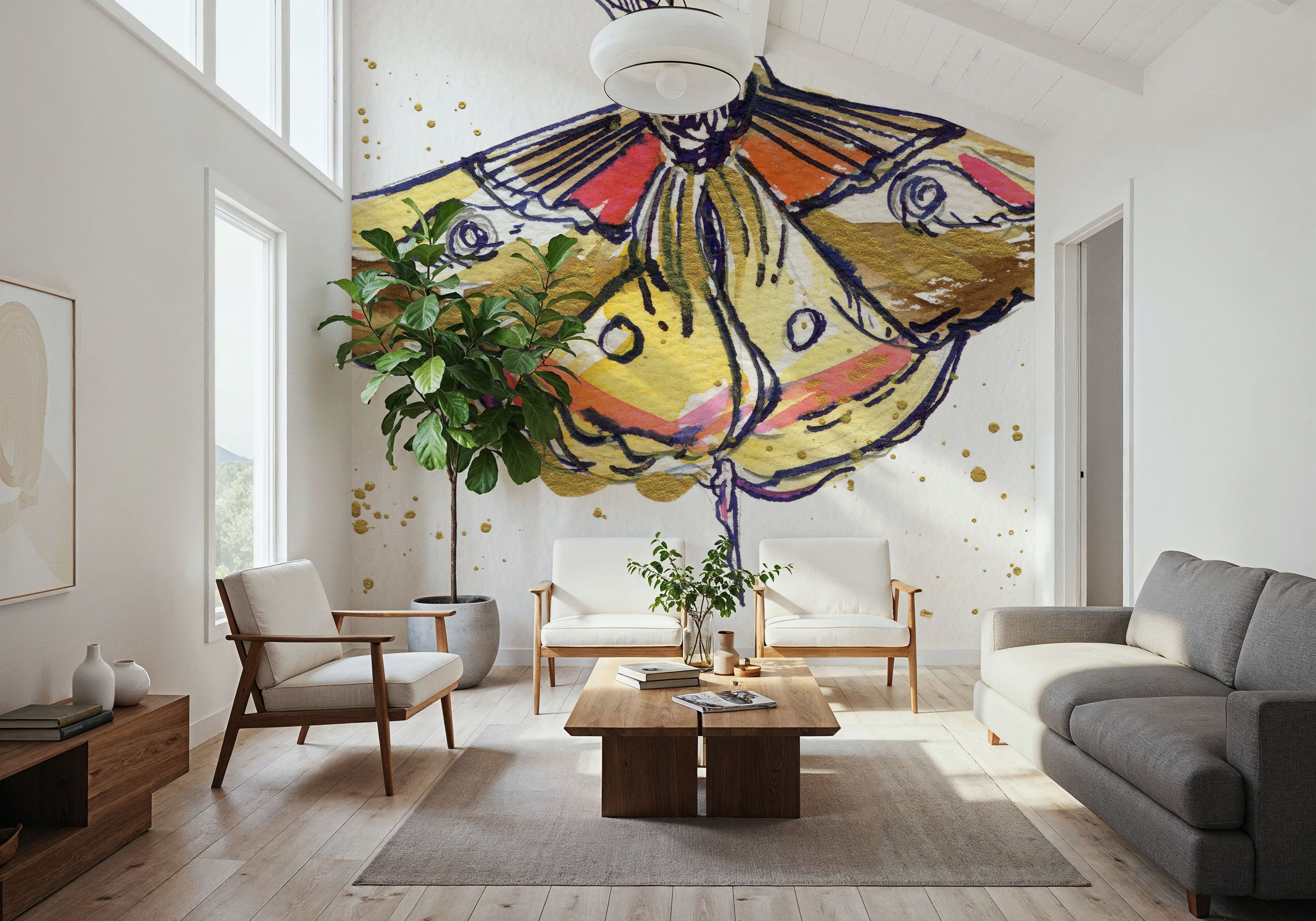 Golden Moth, Wallpaper