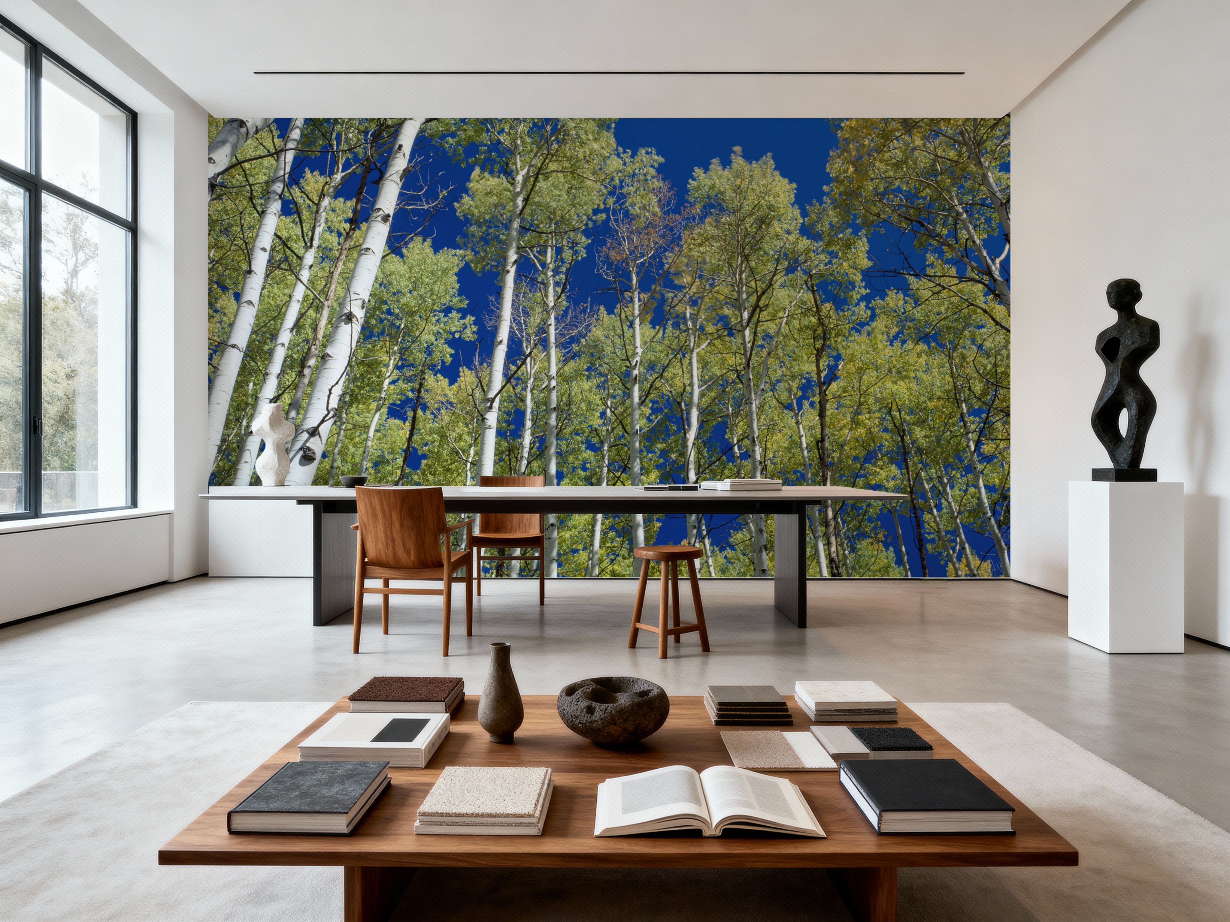 Cobalt Birch Forest