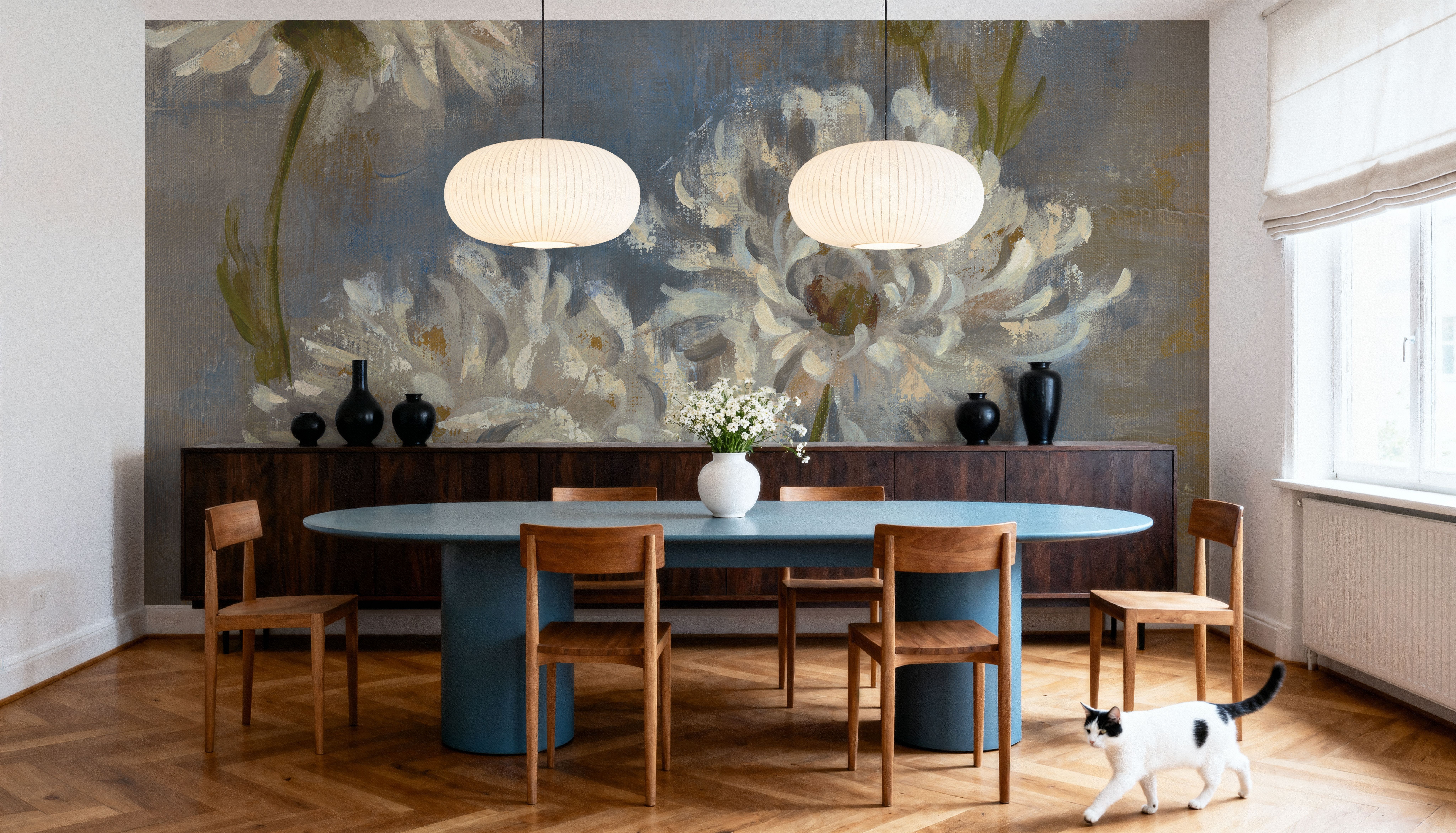 Flowers in Morning Dew II