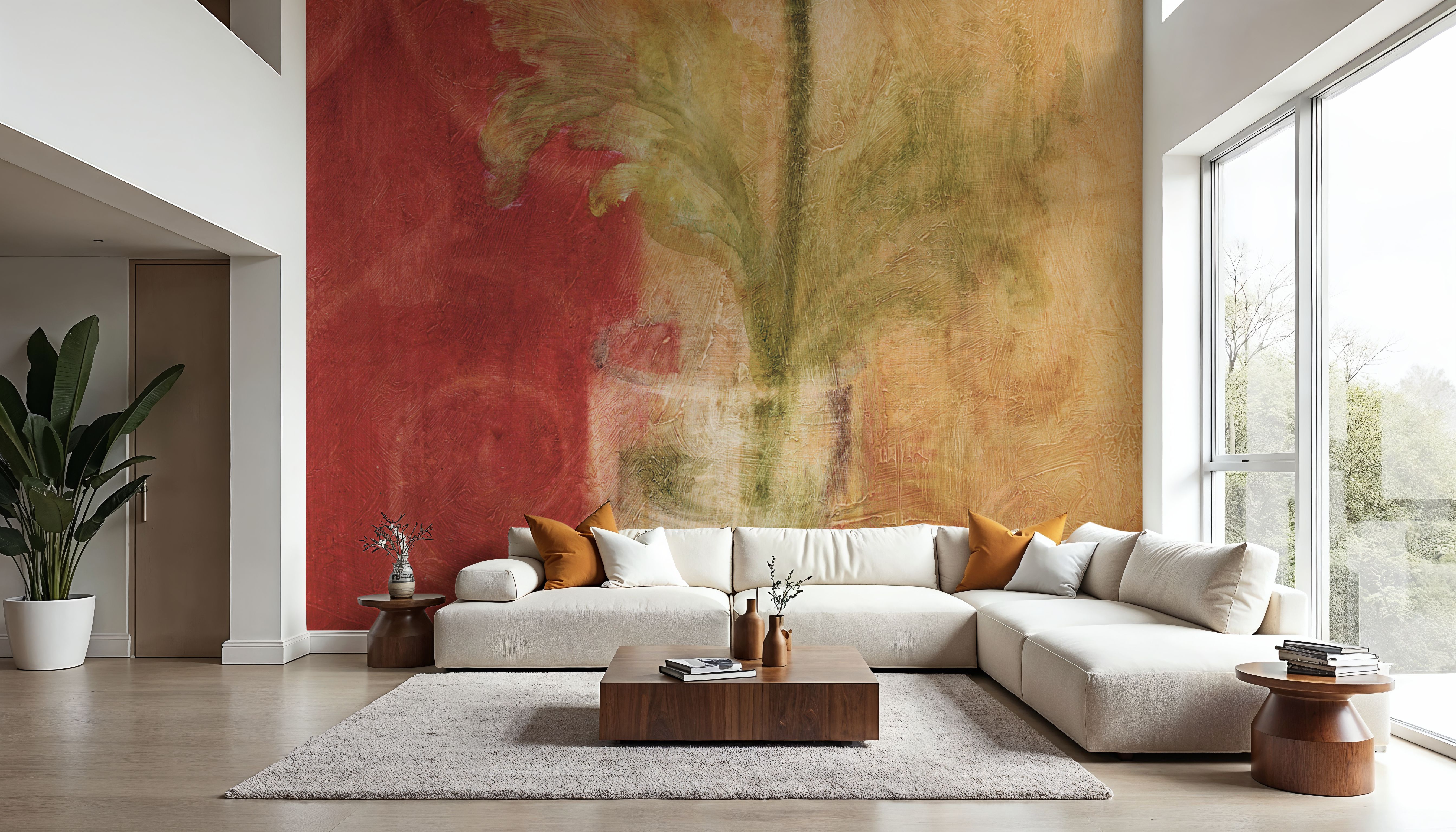 Fleur en Soie III, Behang