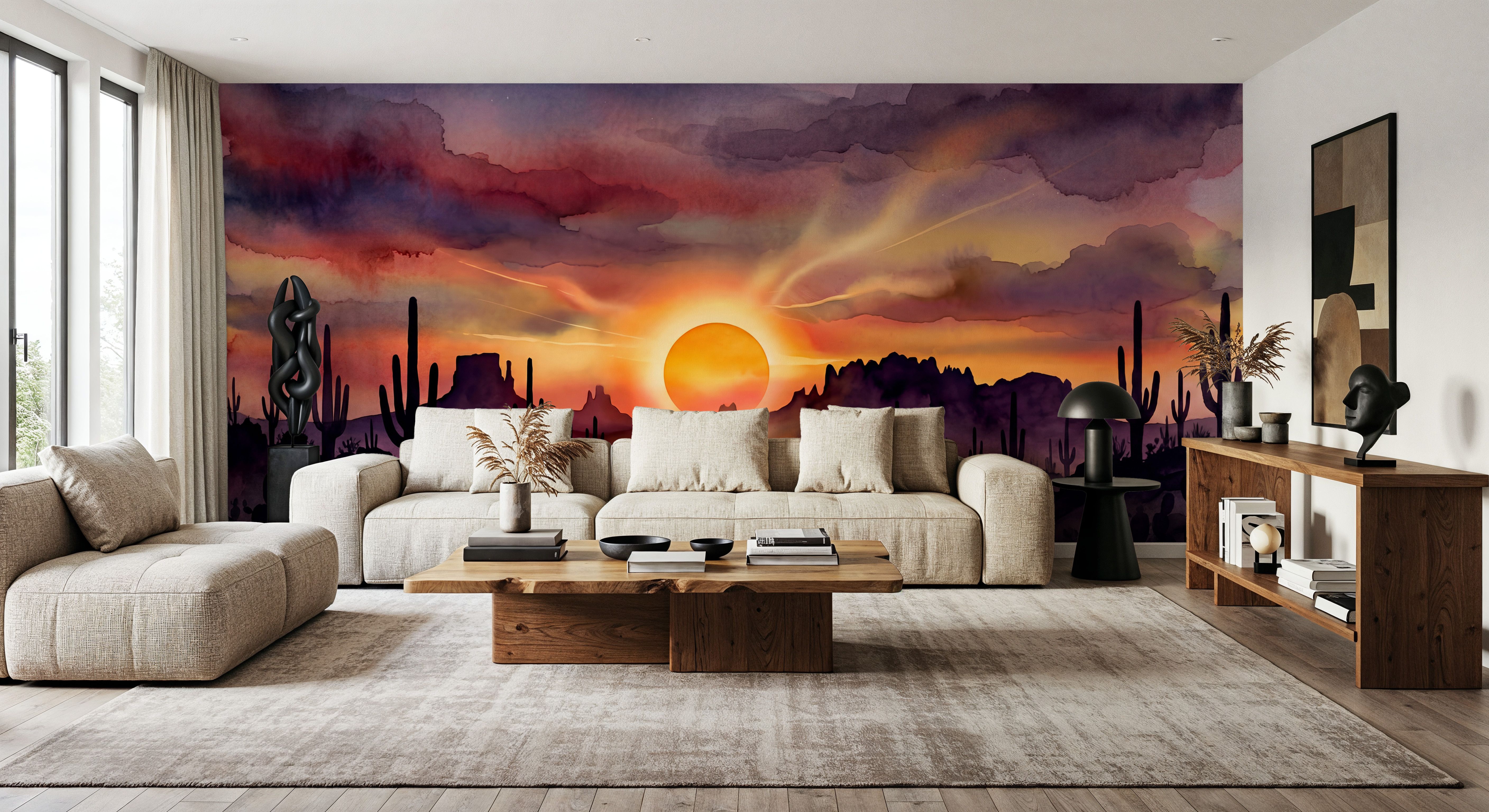 Arizona Sunset - Landscape Watercolor Series