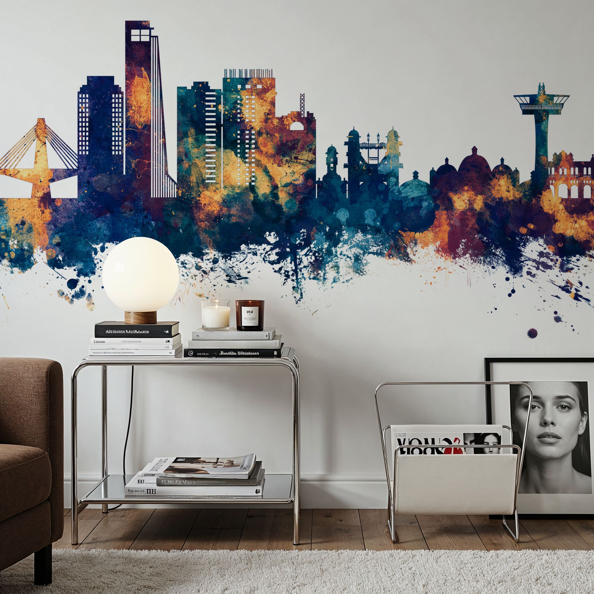 Chattogram Bangladesh Skyline Blue & Bronze