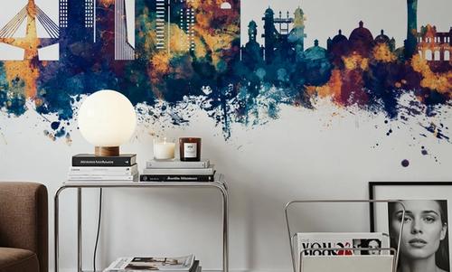 Chattogram Bangladesh Skyline Blue & Bronze
