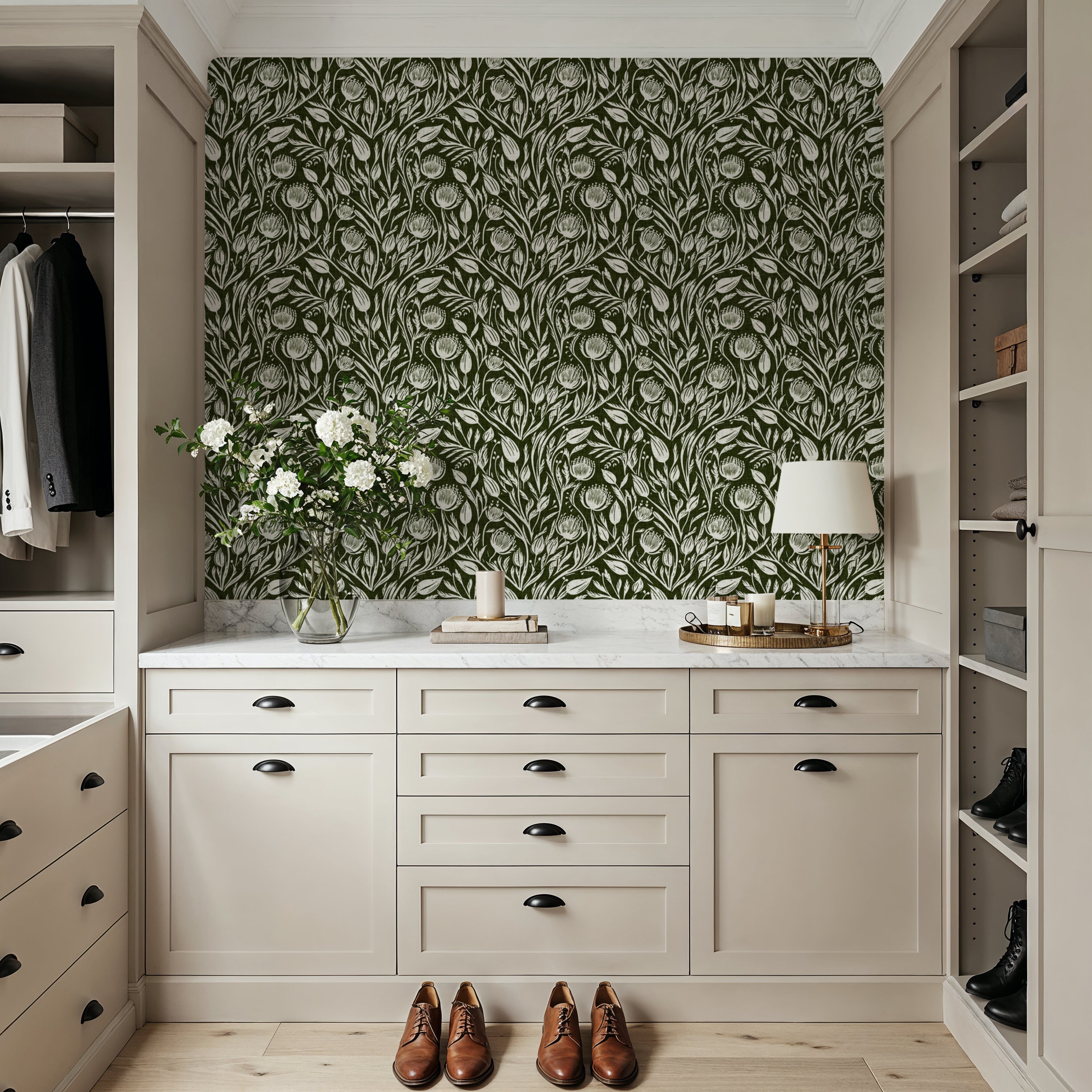Red Clovers, Forest Green