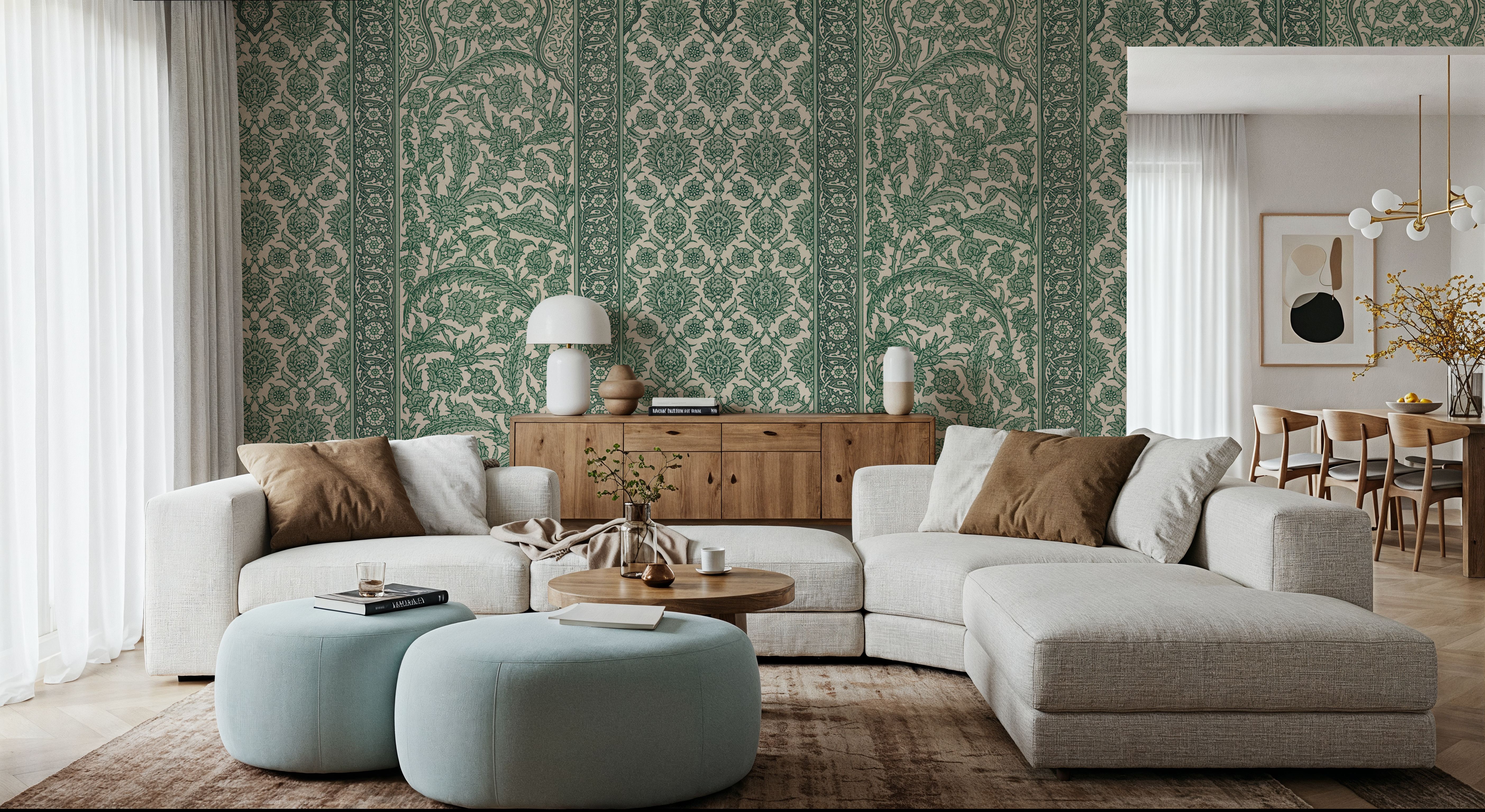 Riad Ornaments, Forest Green