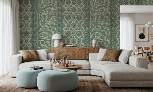 Riad Ornaments, Forest Green