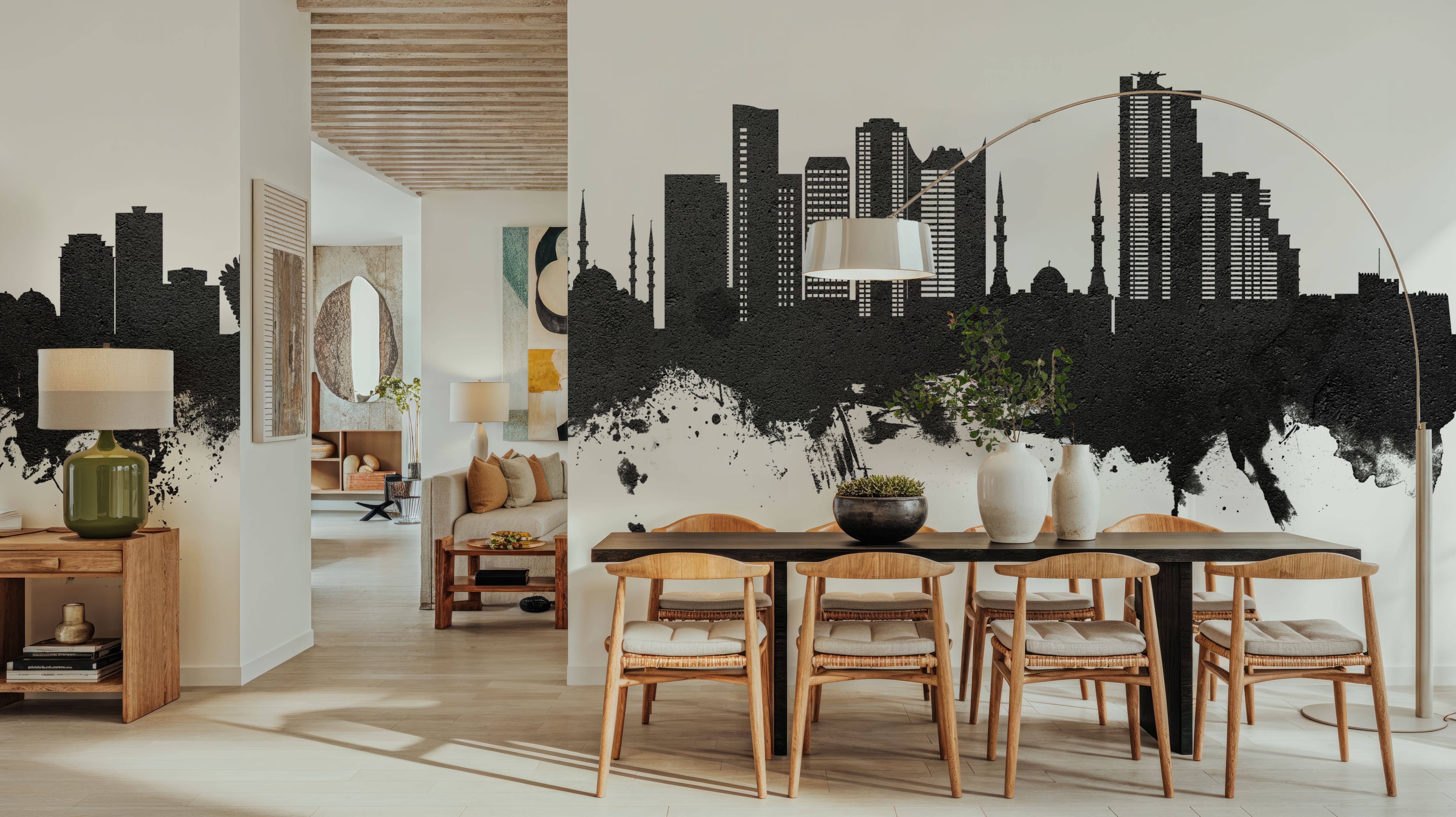 Fujairah Skyline Black & White