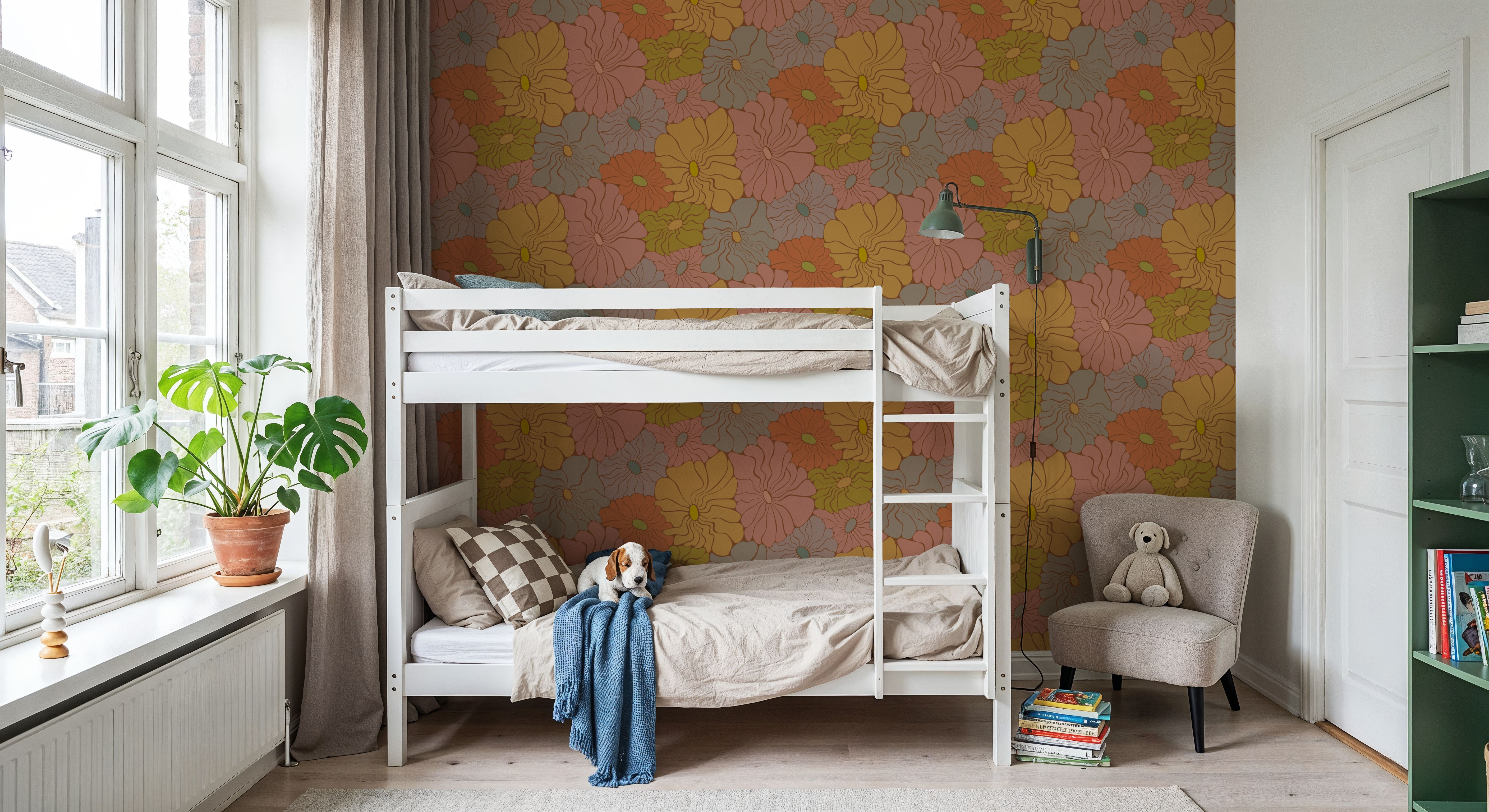 Cool Fluid Flowers, Muted