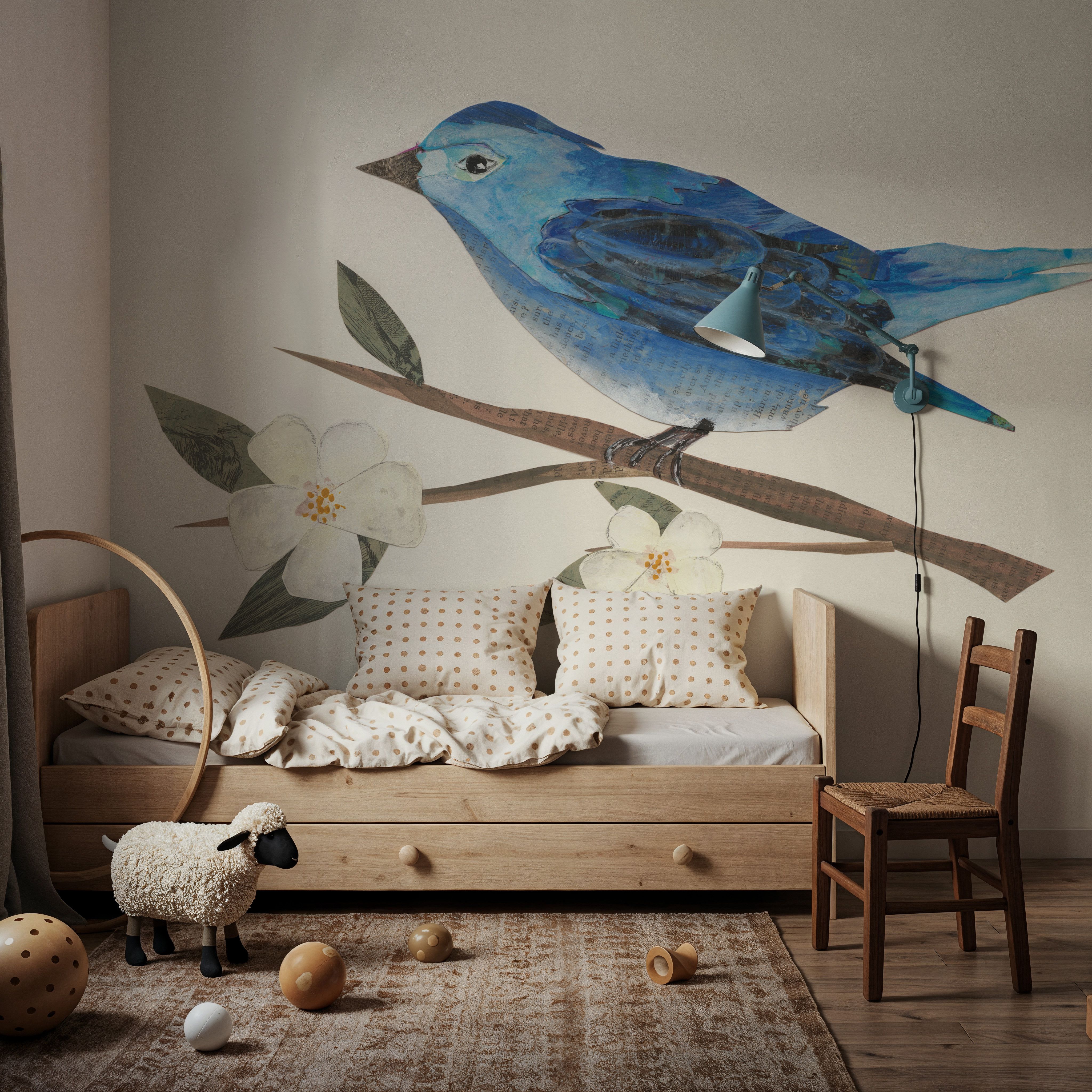 Blue Paper Bird