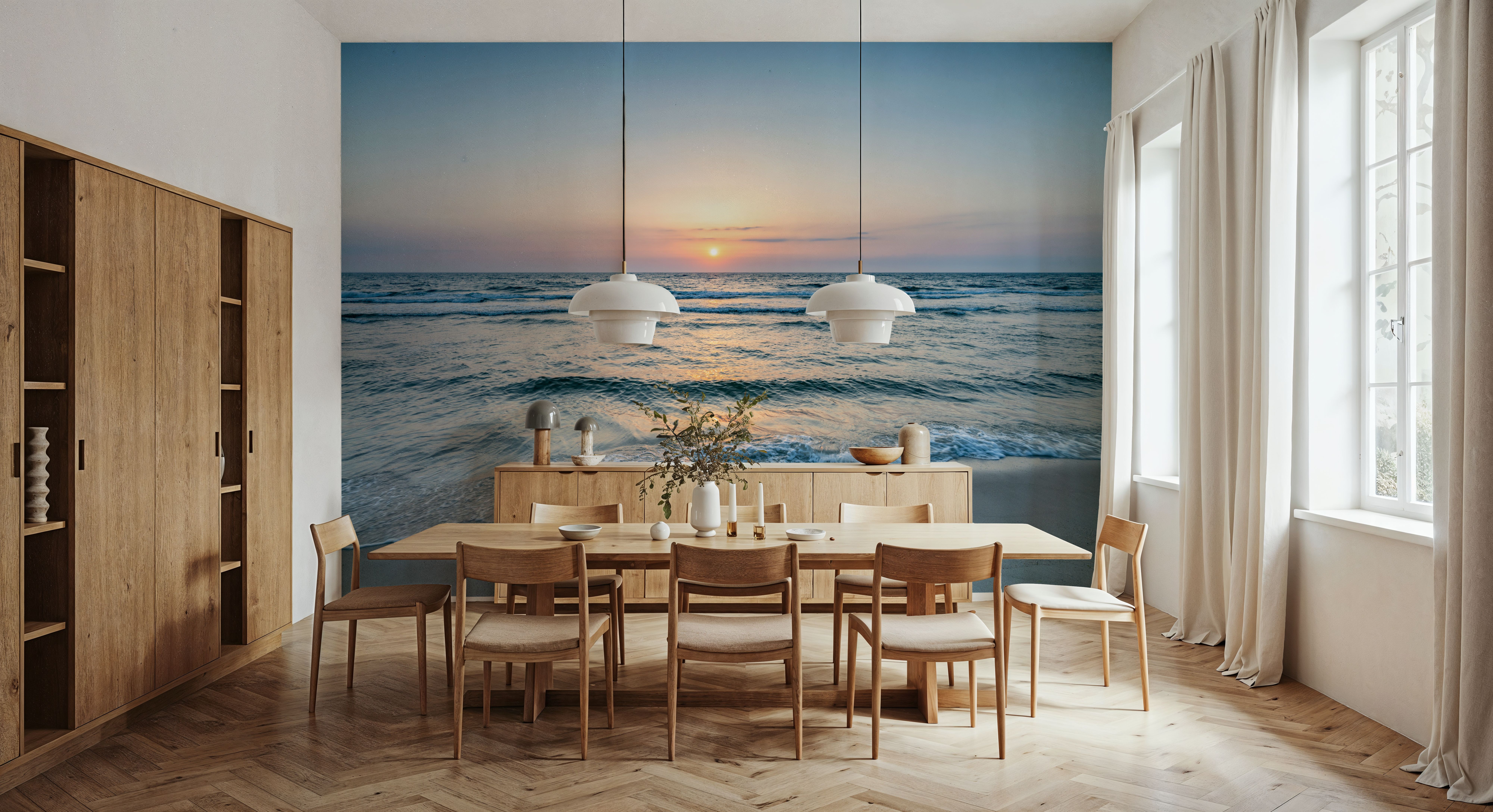 Sunset at the North Sea Coast