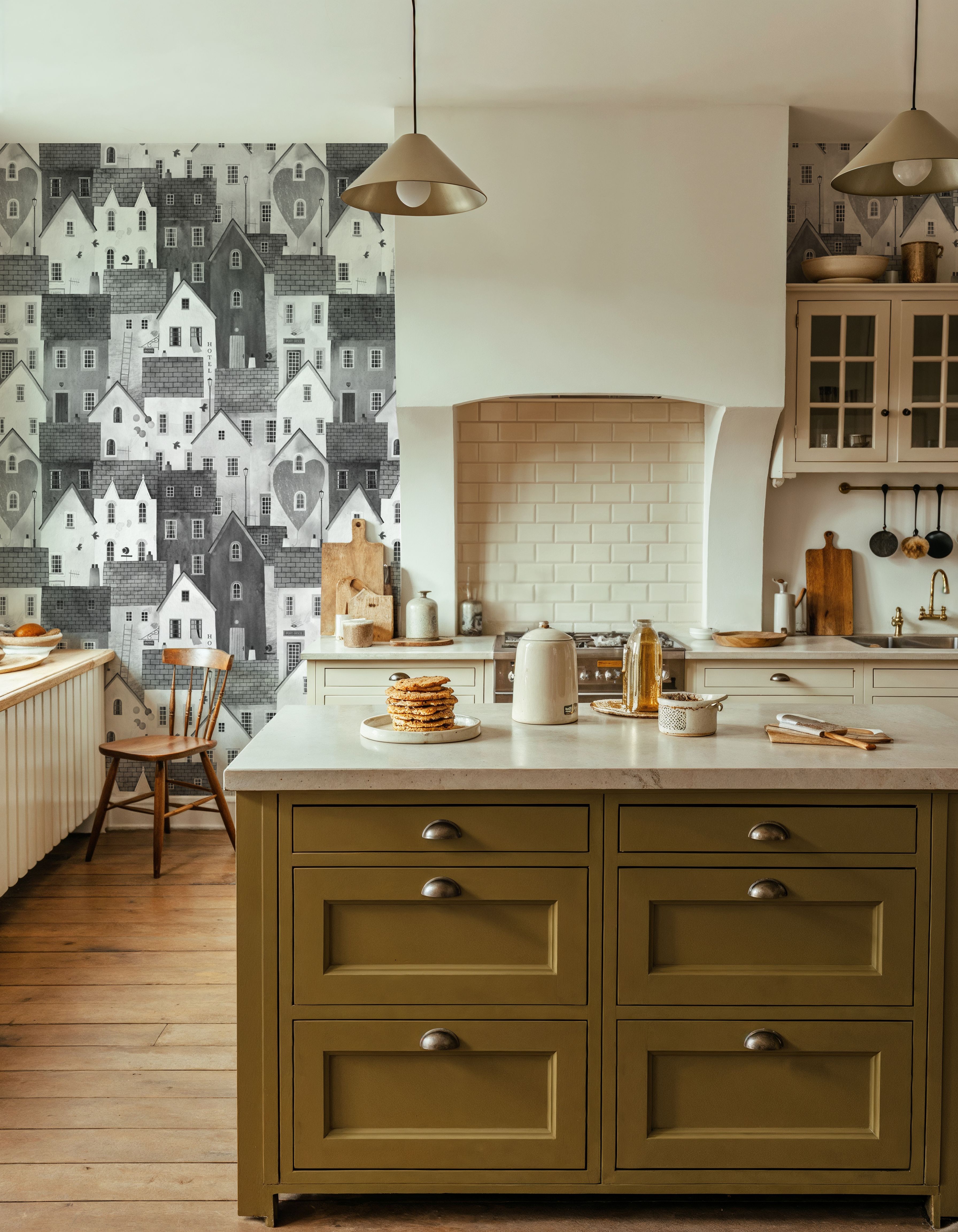 Small Town Houses, Black & White