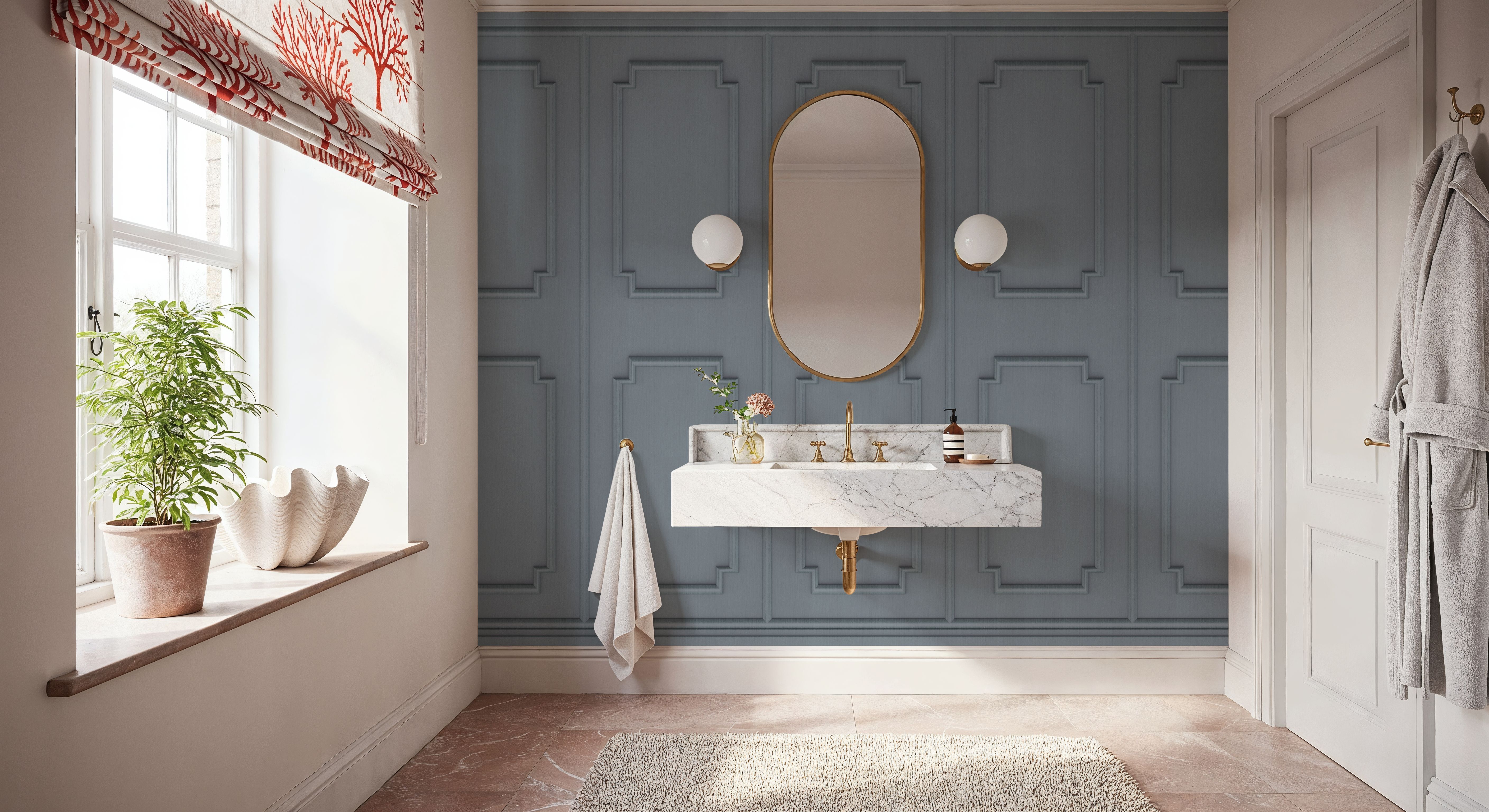 Faux Wall Panel Moulding, Stone