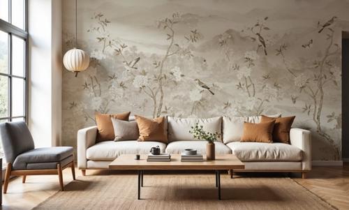 Peony Tree Landscape, Sand