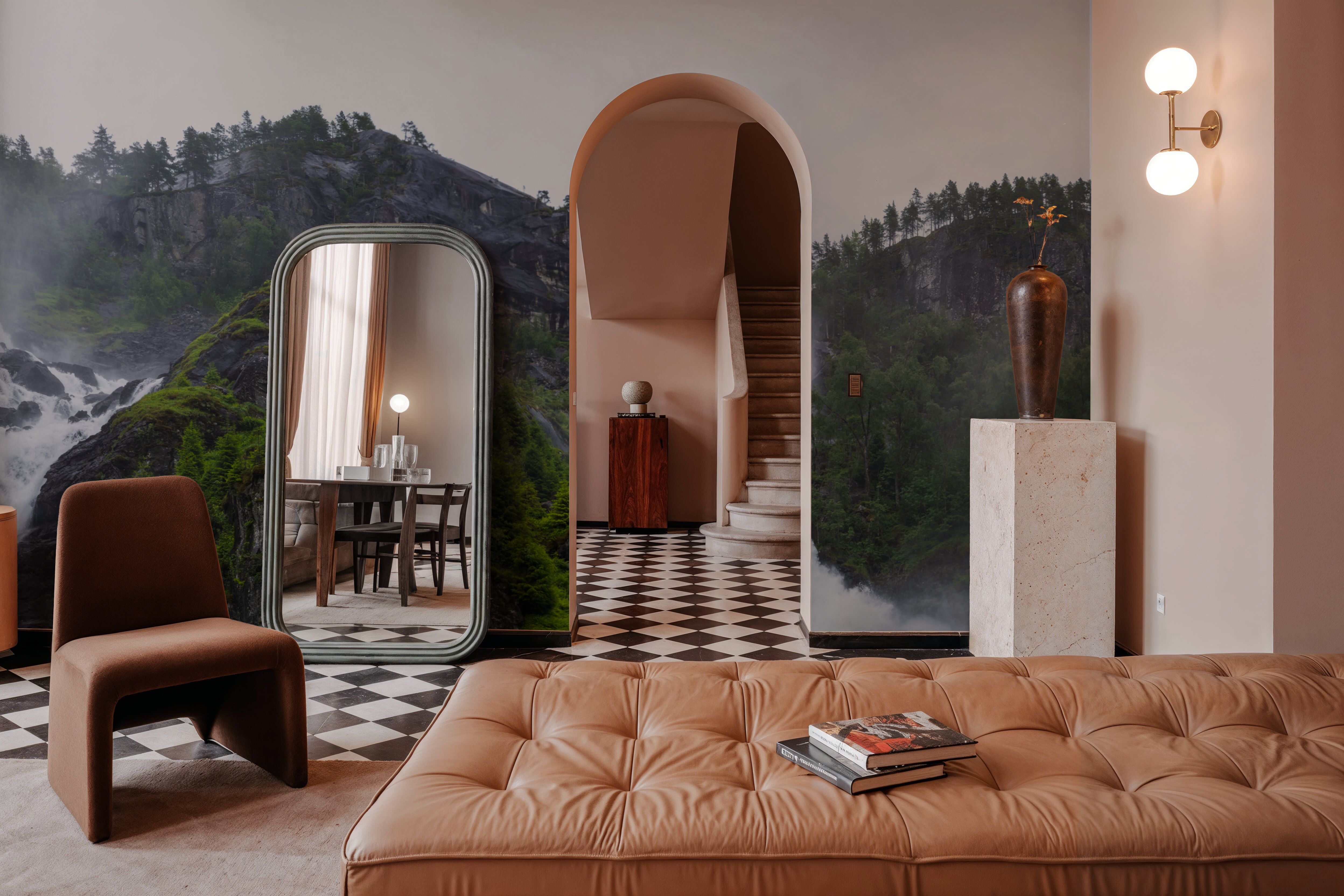 Misty Cascade, Papier peint