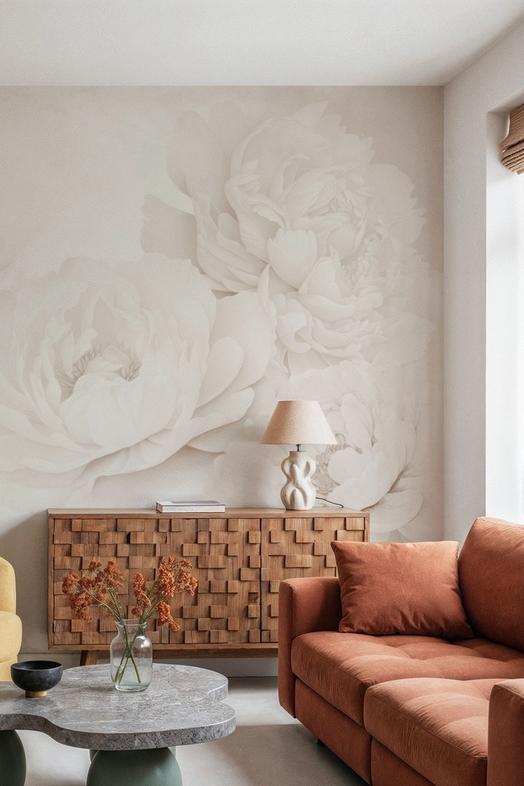 Transcendent Peony, Sepia