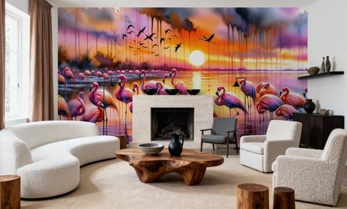 Flamingo Sunset