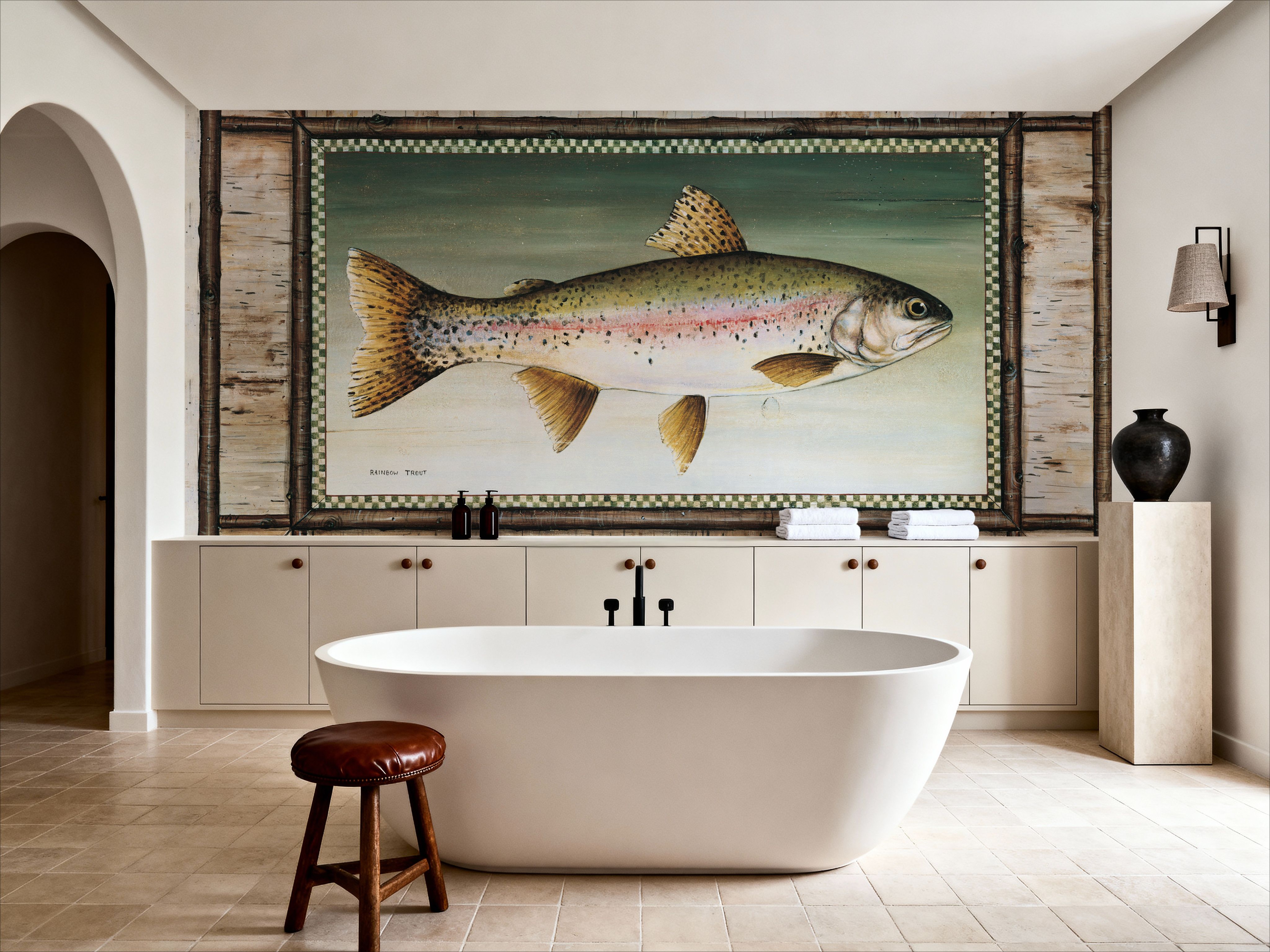 Rainbow Trout Birch Border