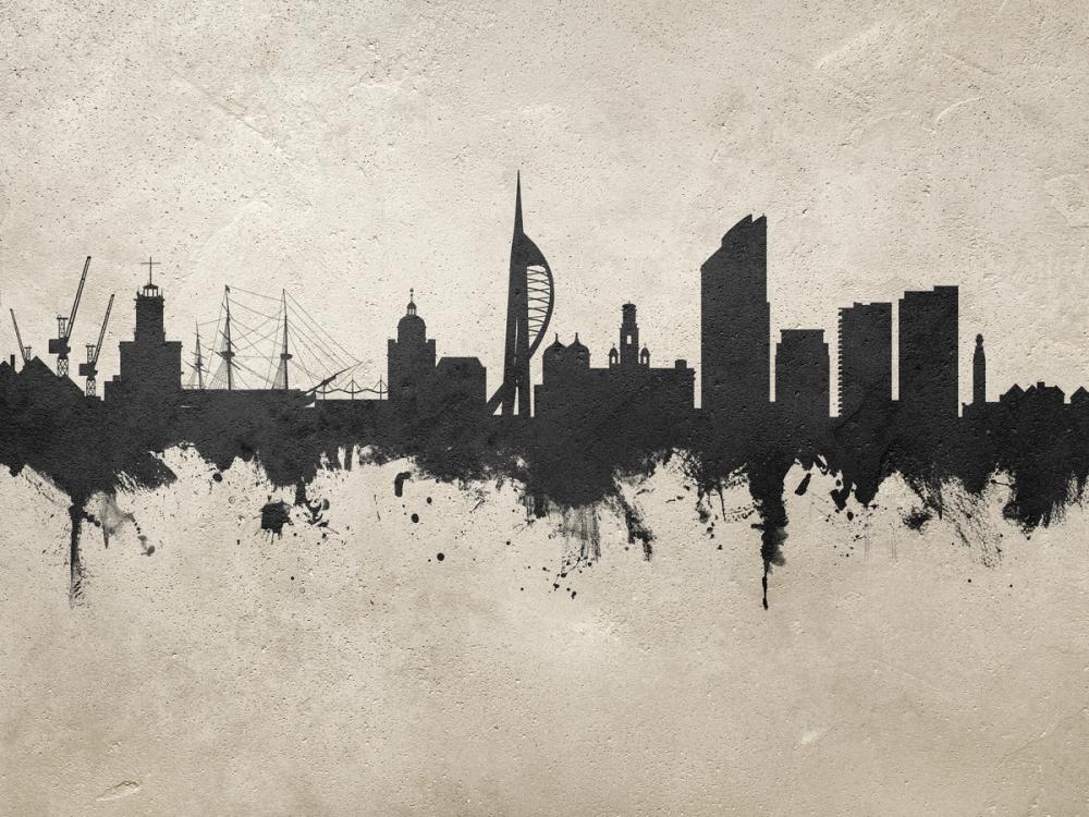 Portsmouth England Skyline Concrete