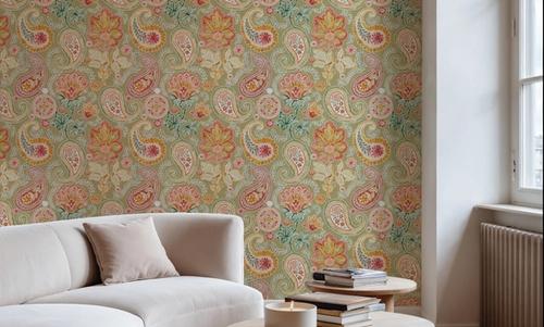 Harvest Paisley Mini Swamp Green