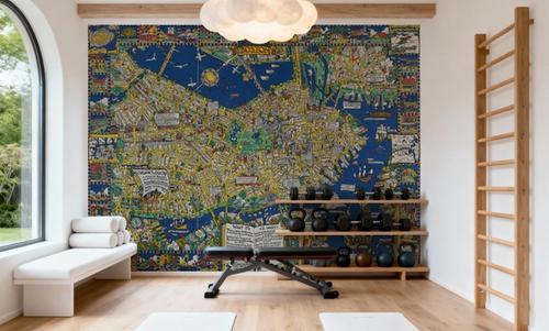 Decorative Boston Map