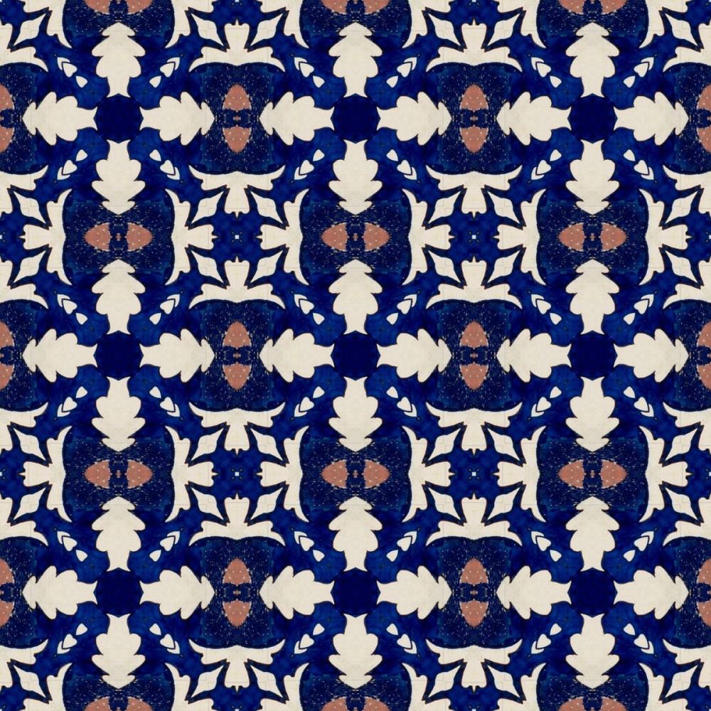 Nara Leaves On Indigo