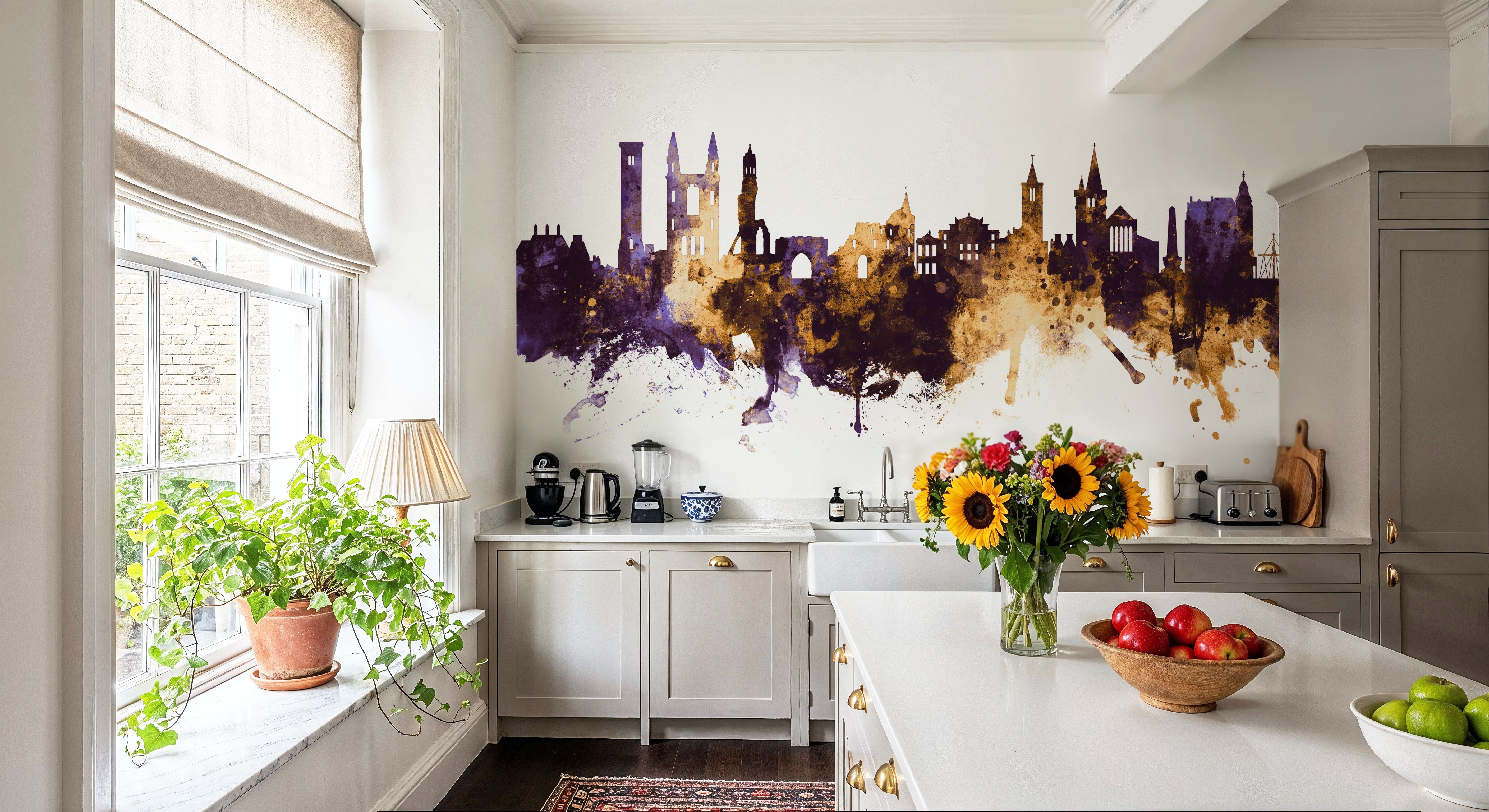 At Andrews Scotland Skyline Purple & Gold