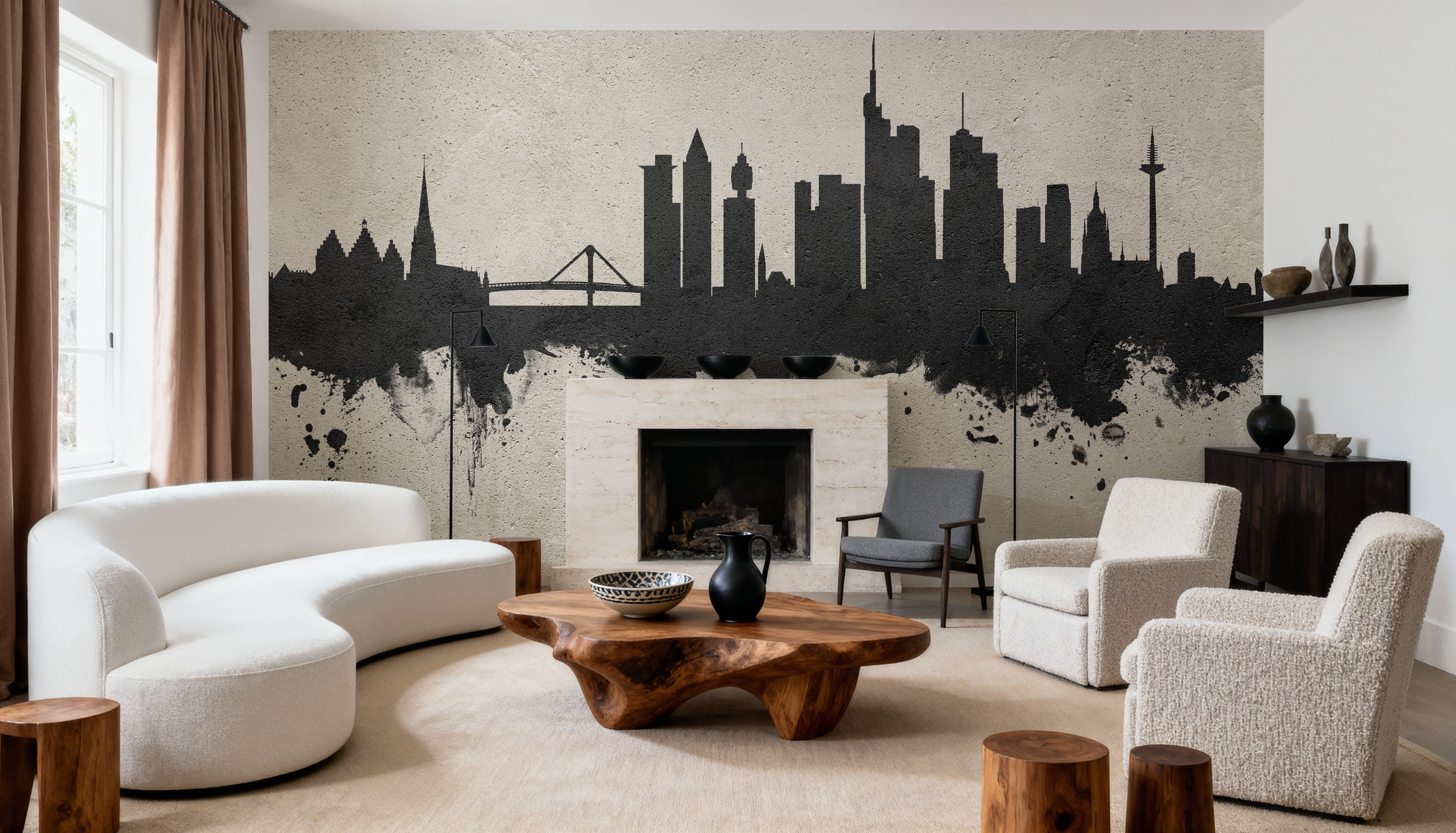 Frankfurt Skyline Concrete
