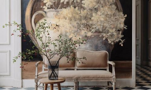 Golden Hydrangeas II White
