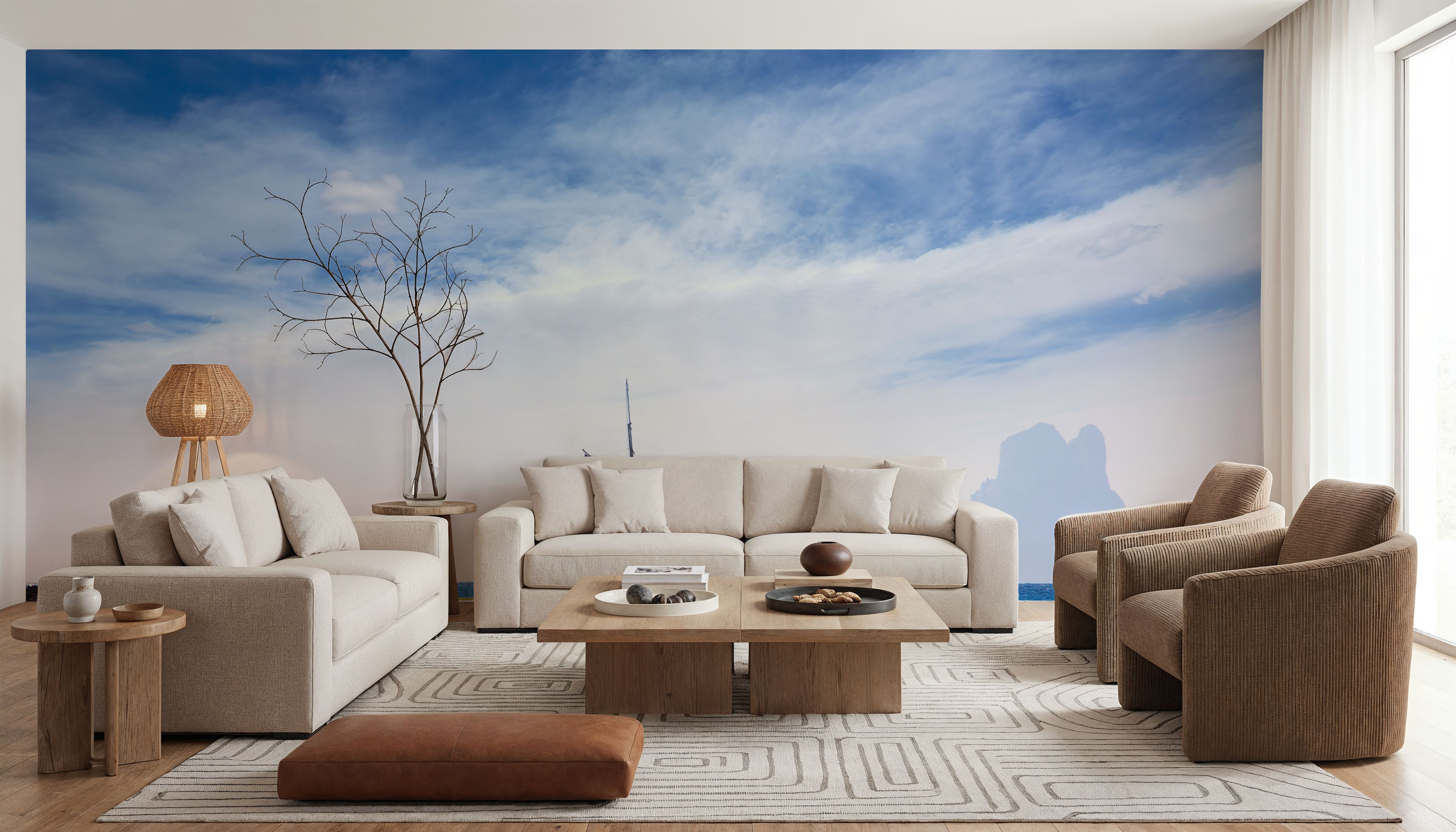 Ibiza Sailboat, Behang