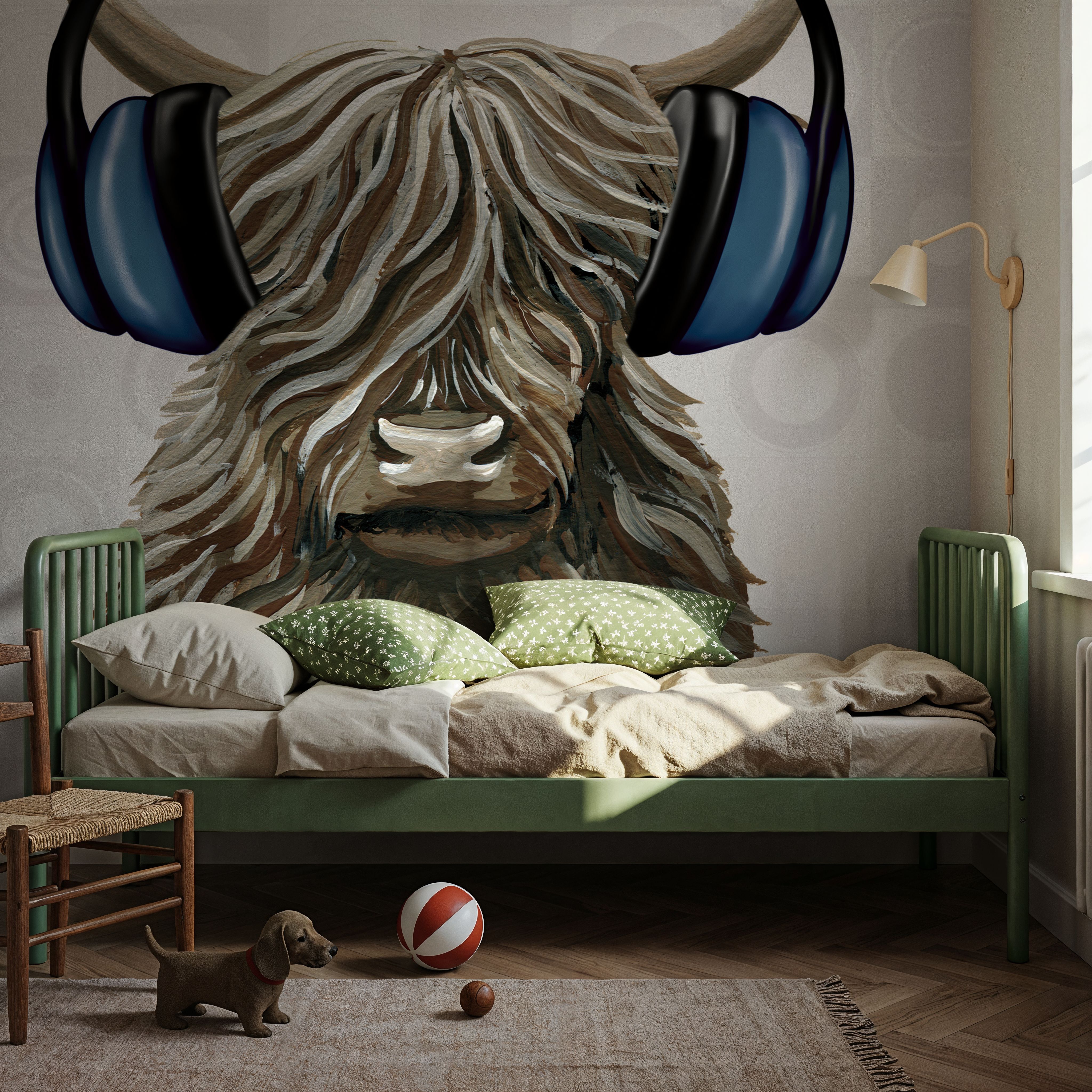 Music Cow Blue