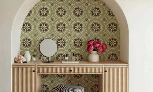 Geo Floral, Pistachio