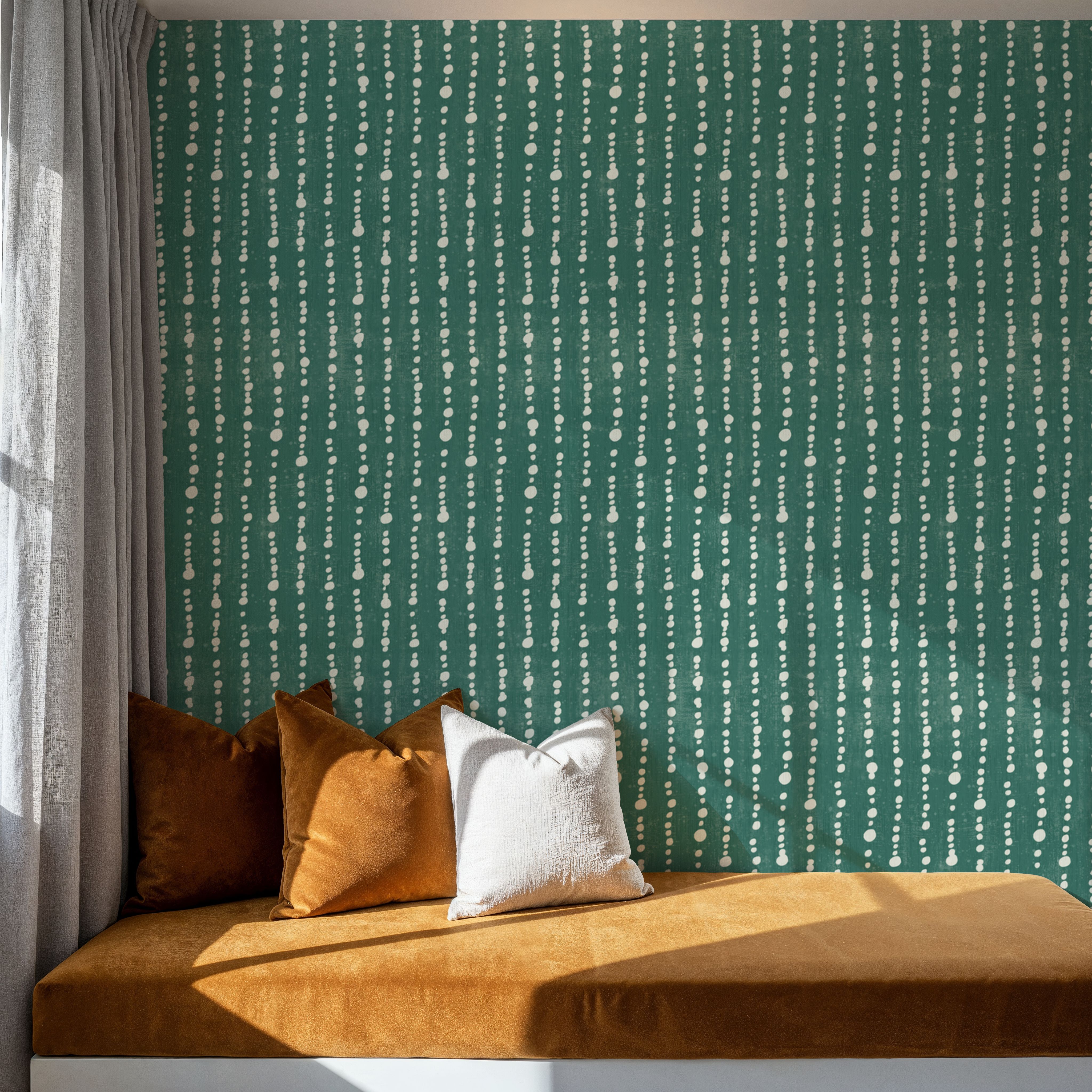 Woodland Drops Tropical Green