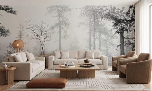 Trees in the mist