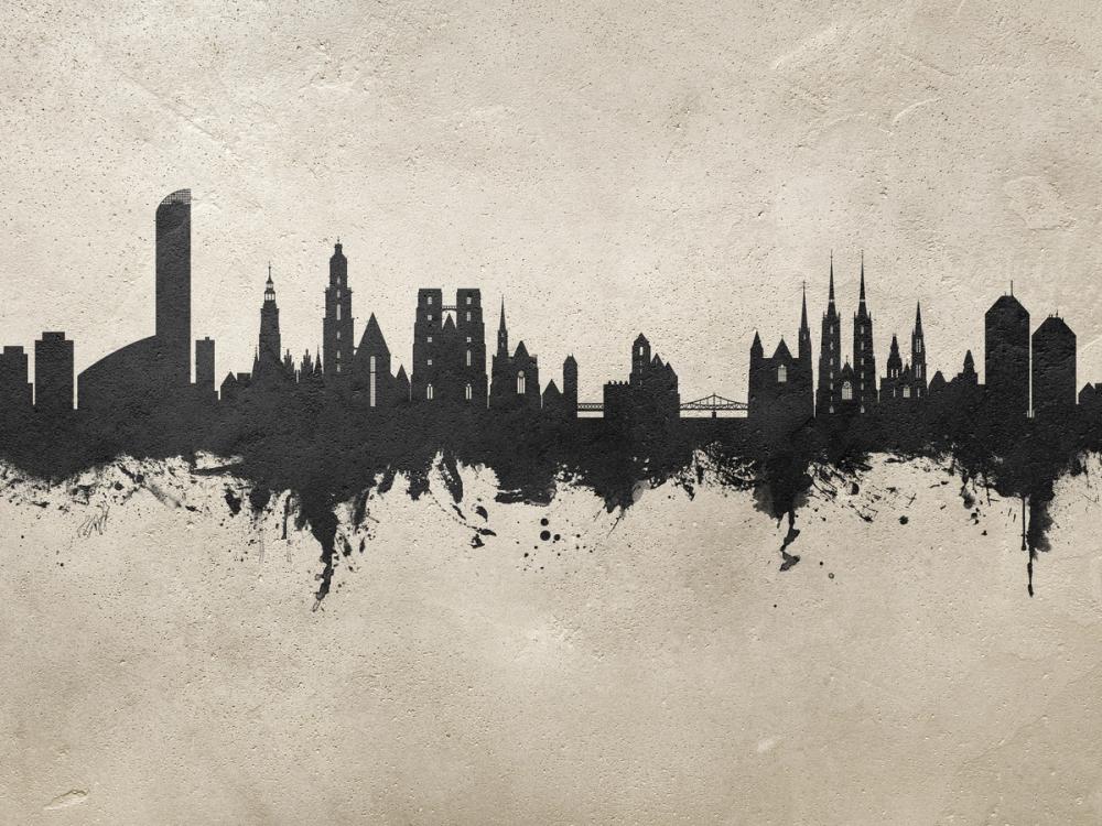 Wroclaw Poland Skyline Concrete