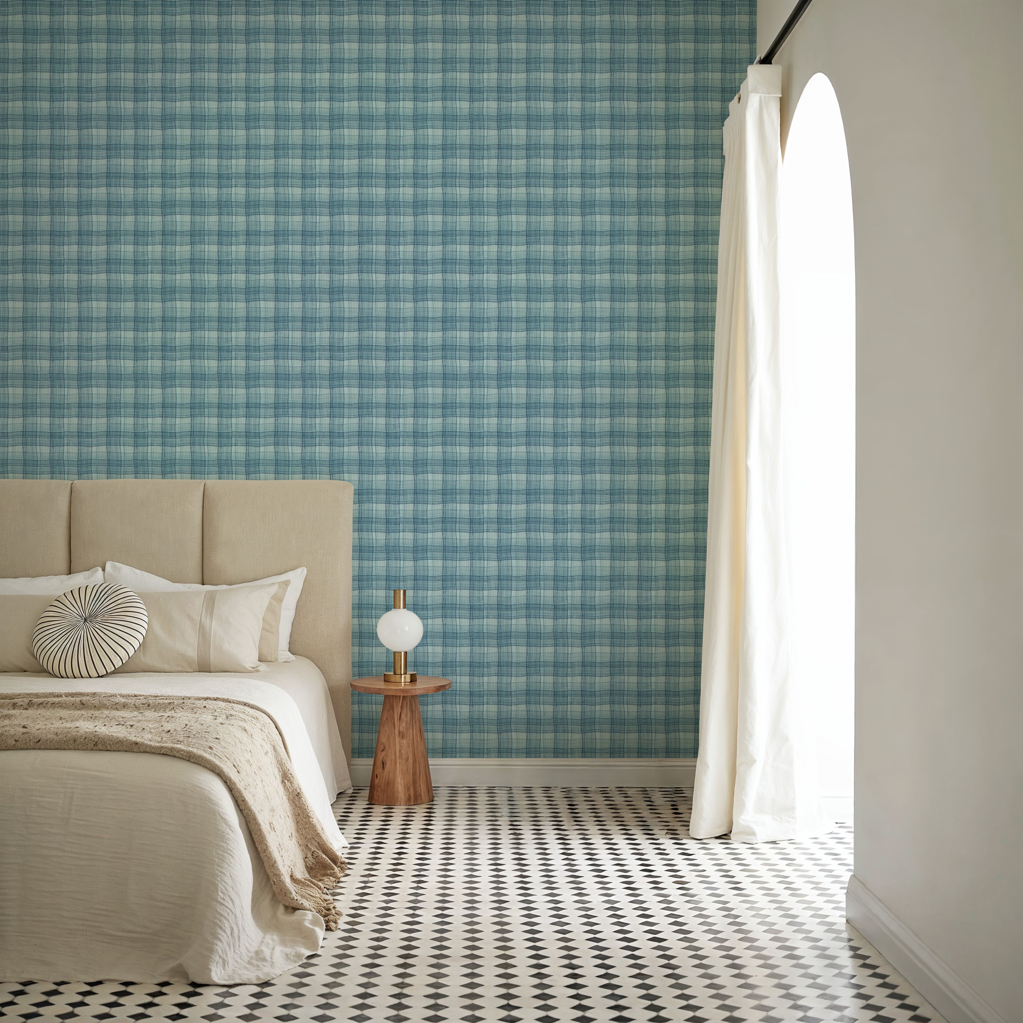 Stripy Gingham, Marine