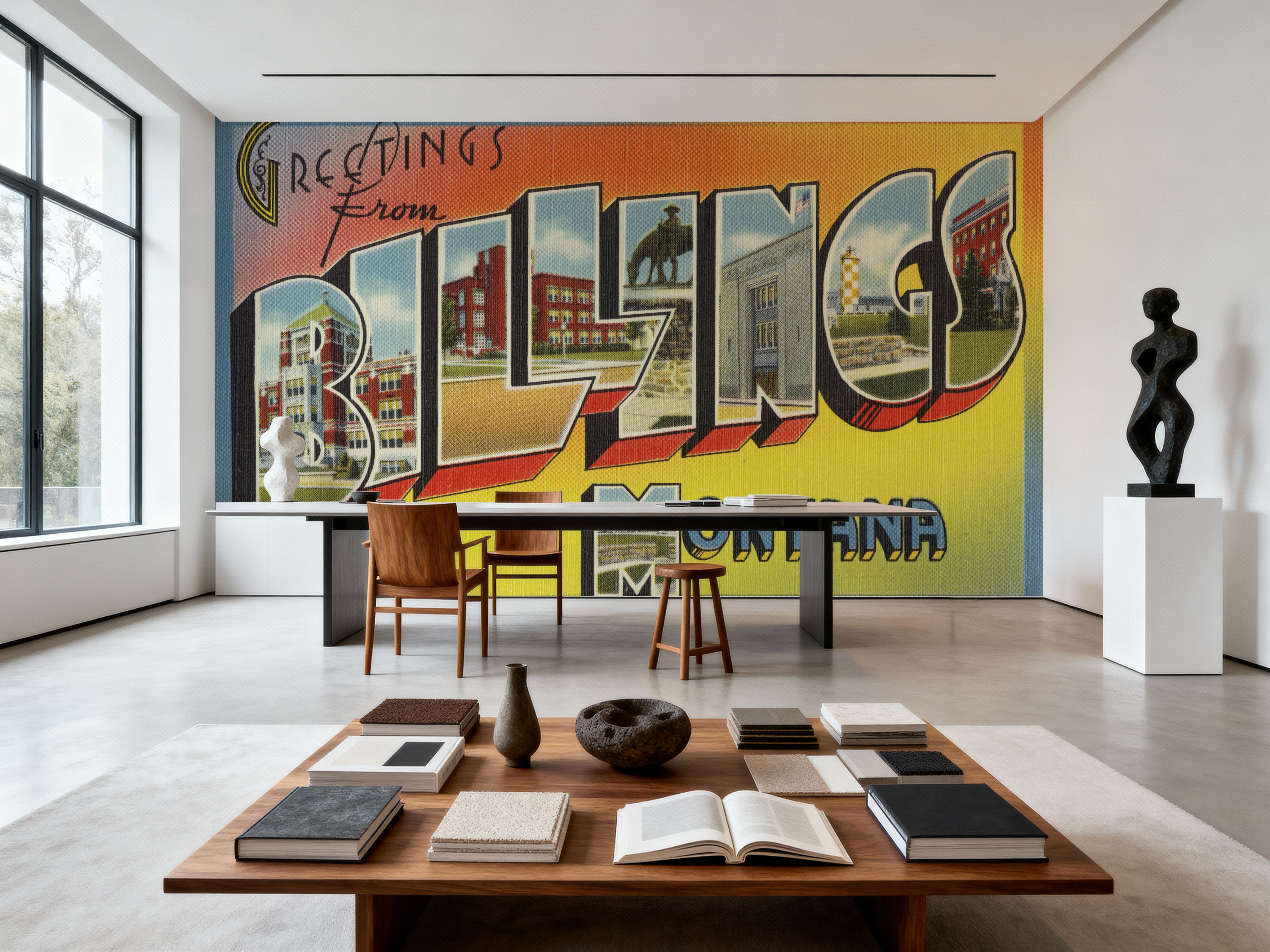 Greetings from Billings - Screenprint Postcard