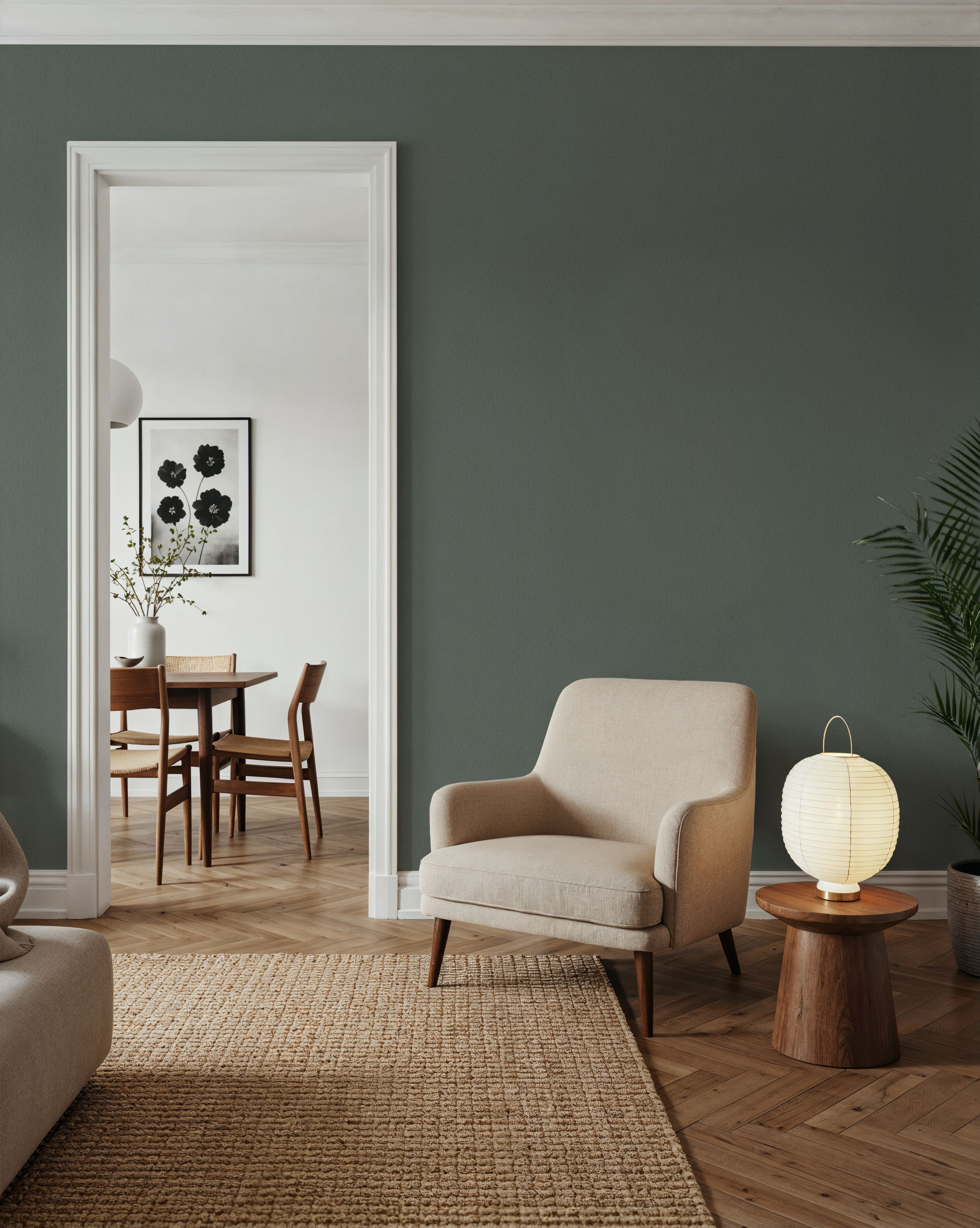 Faux Sand Stucco Finish, French Green