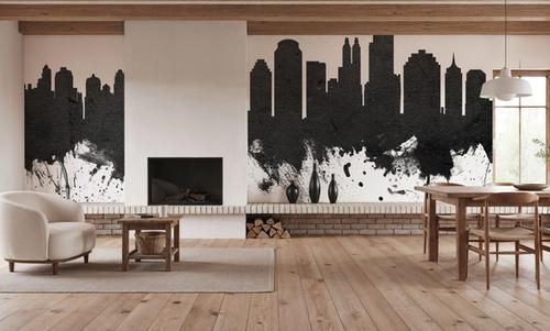 Jakarta Skyline Indonesia Black & White