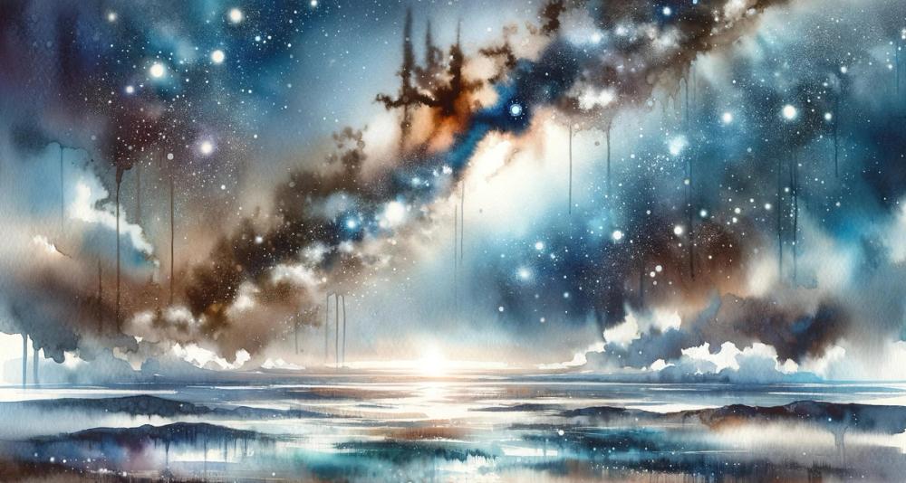 Starry Night Over Tranquil Waters