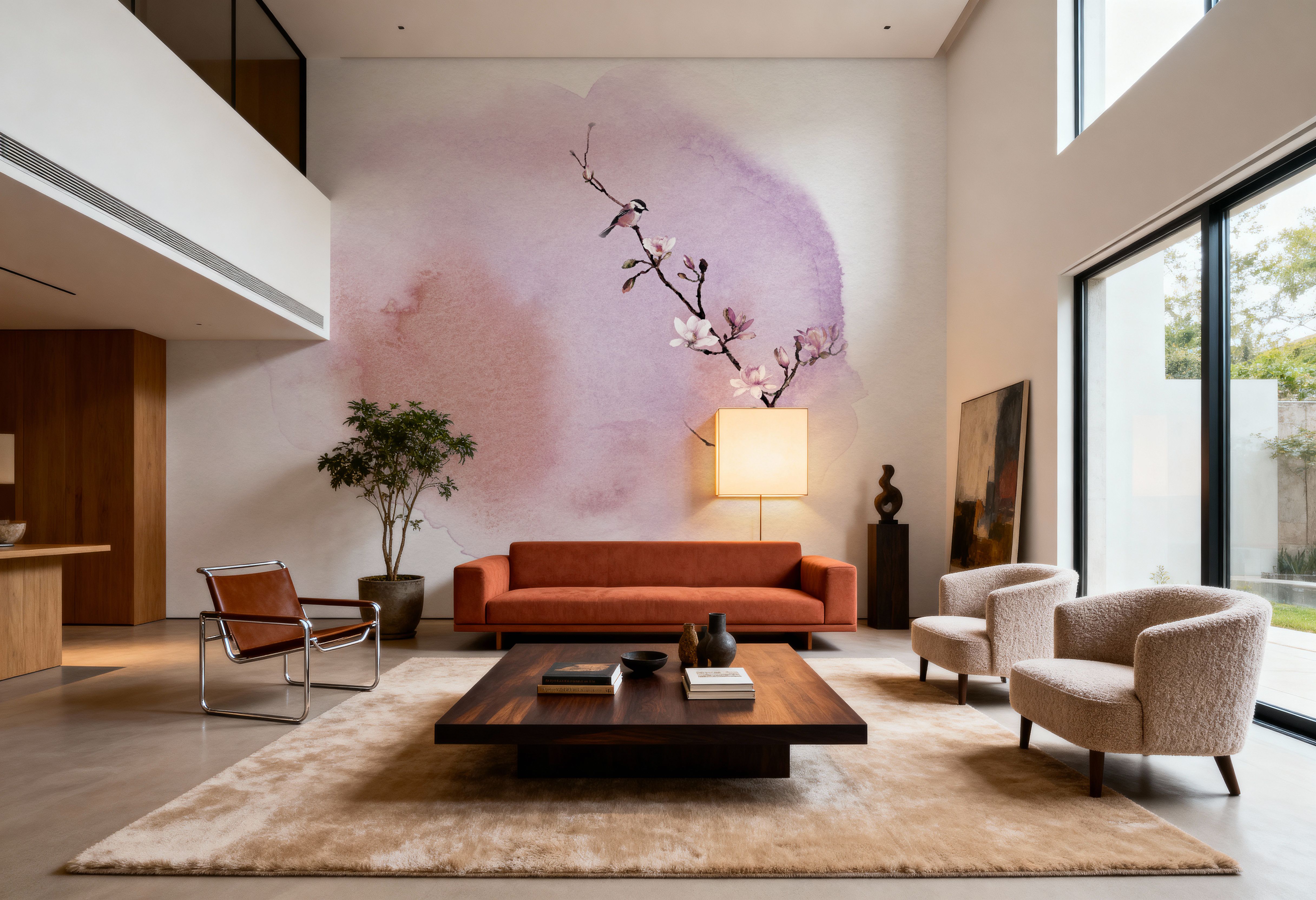 Magnolia & Birds, Wallpaper