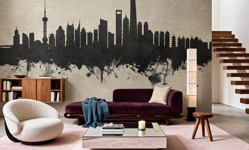 Shanghai China Skyline Concrete