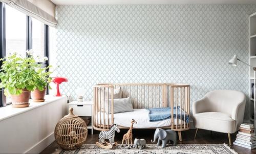 Medallion Trellis, Seafoam