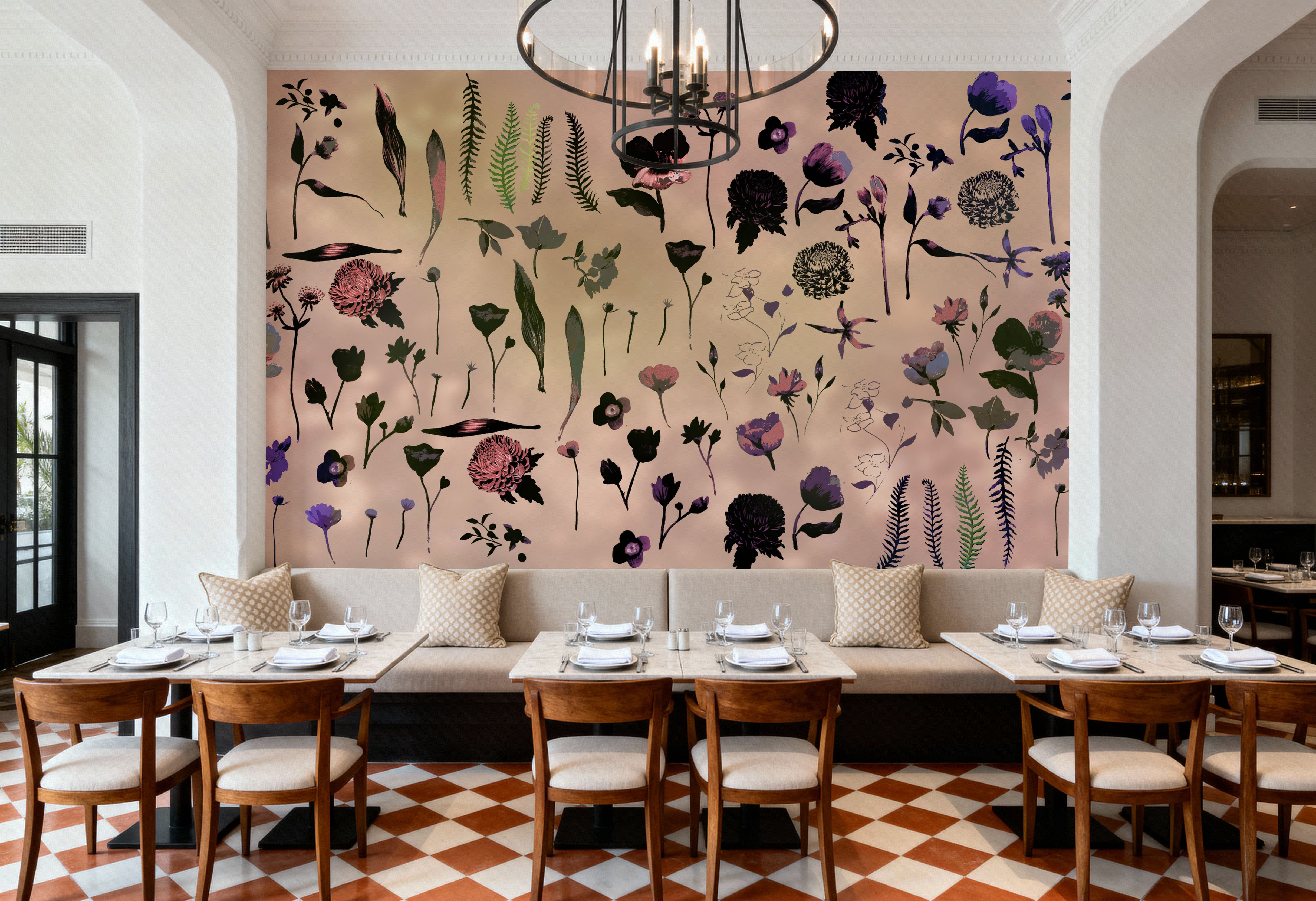 Floral Dream, Rose Dust, Papel pintado
