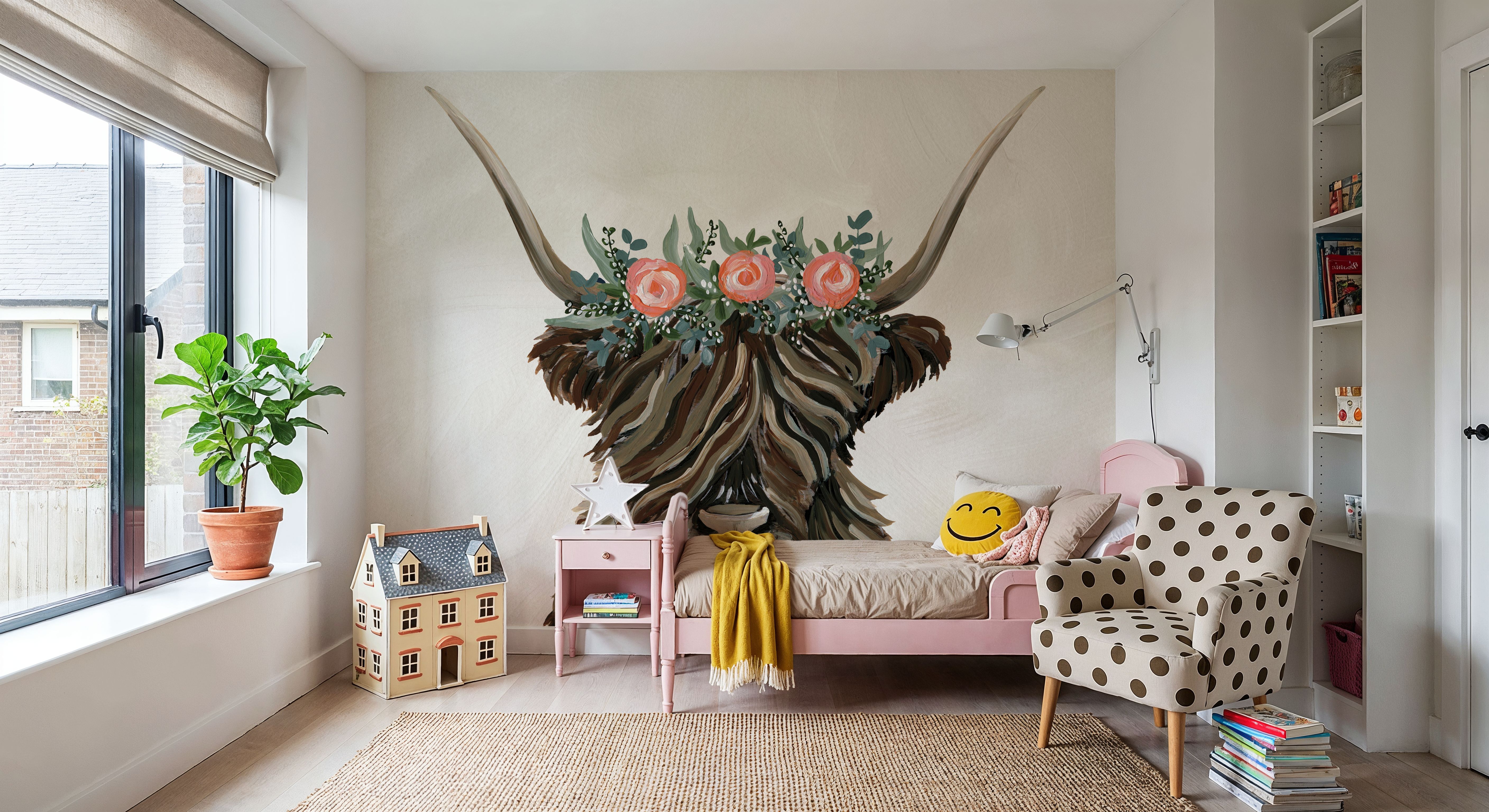 Longhorn with Rose Crown Texture